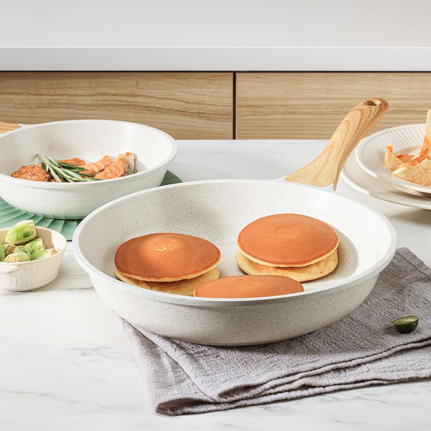 Sensarte nonstick ceramic 8-inch skillet for eggs, omelets, induction compatible