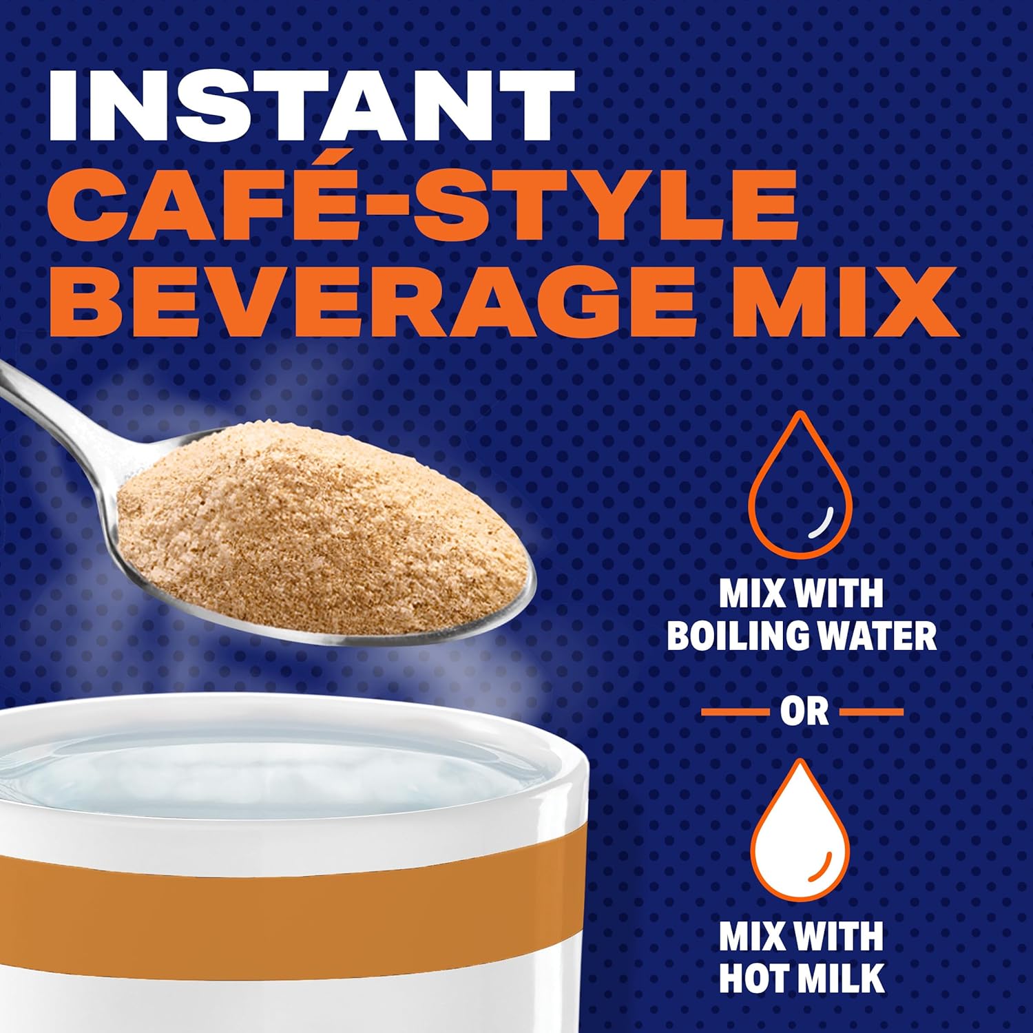 maxwell house vanilla caramel latte instant cafe-style beverage mix, 8.7 oz, kosher dairy, quick morning coffee or afternoon treat