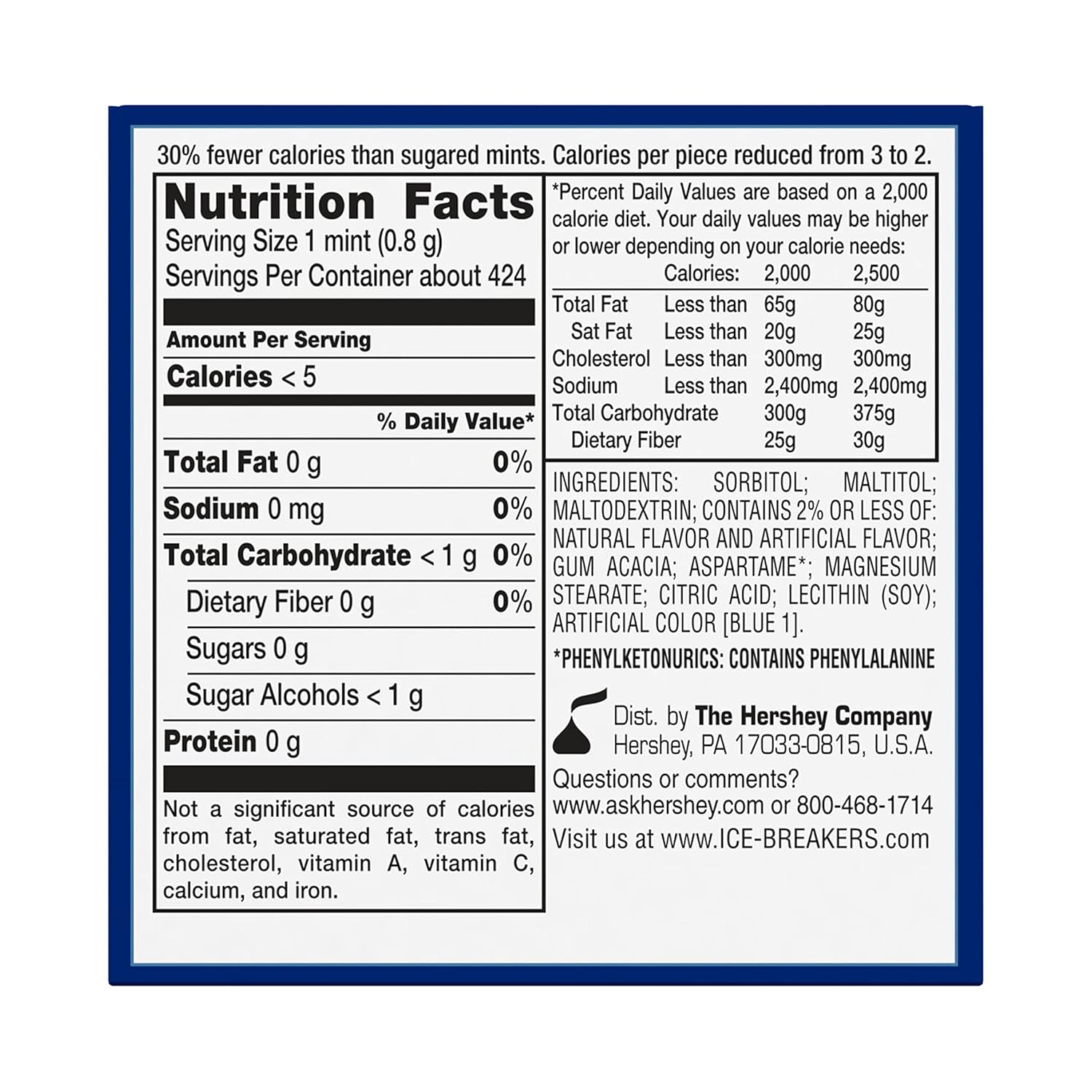 ice breakers coolmint sugar-free mints tins, 8 count, 1.5 oz each