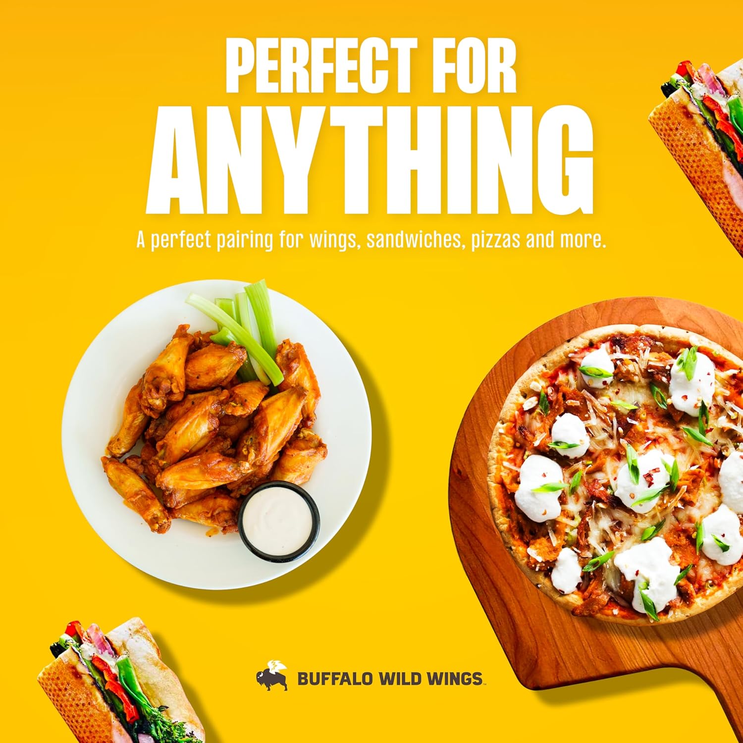 Buffalo Wild Wings Parmesan Garlic Sauce, 12 fl oz, Italian Herbs, Parmesan Cheese, Garlic, Dipping Sauce, Marinade, Topping, Seasoning