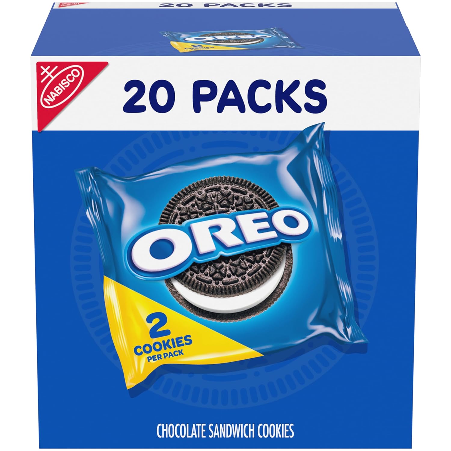 oreo chocolate sandwich cookies 20 snack packs of 2 cookies each kosher