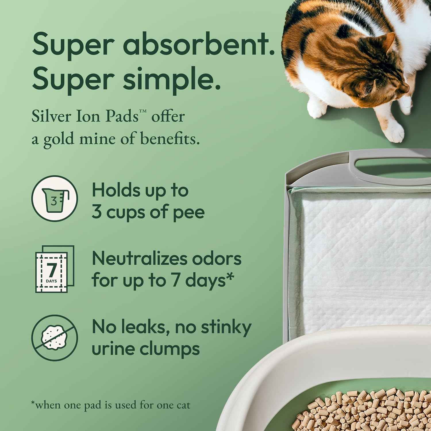 Purina Tidy Cats Cat Litter Breeze Pads Refill Pack Multi Cat Litter Pads - 8 ct. Bag