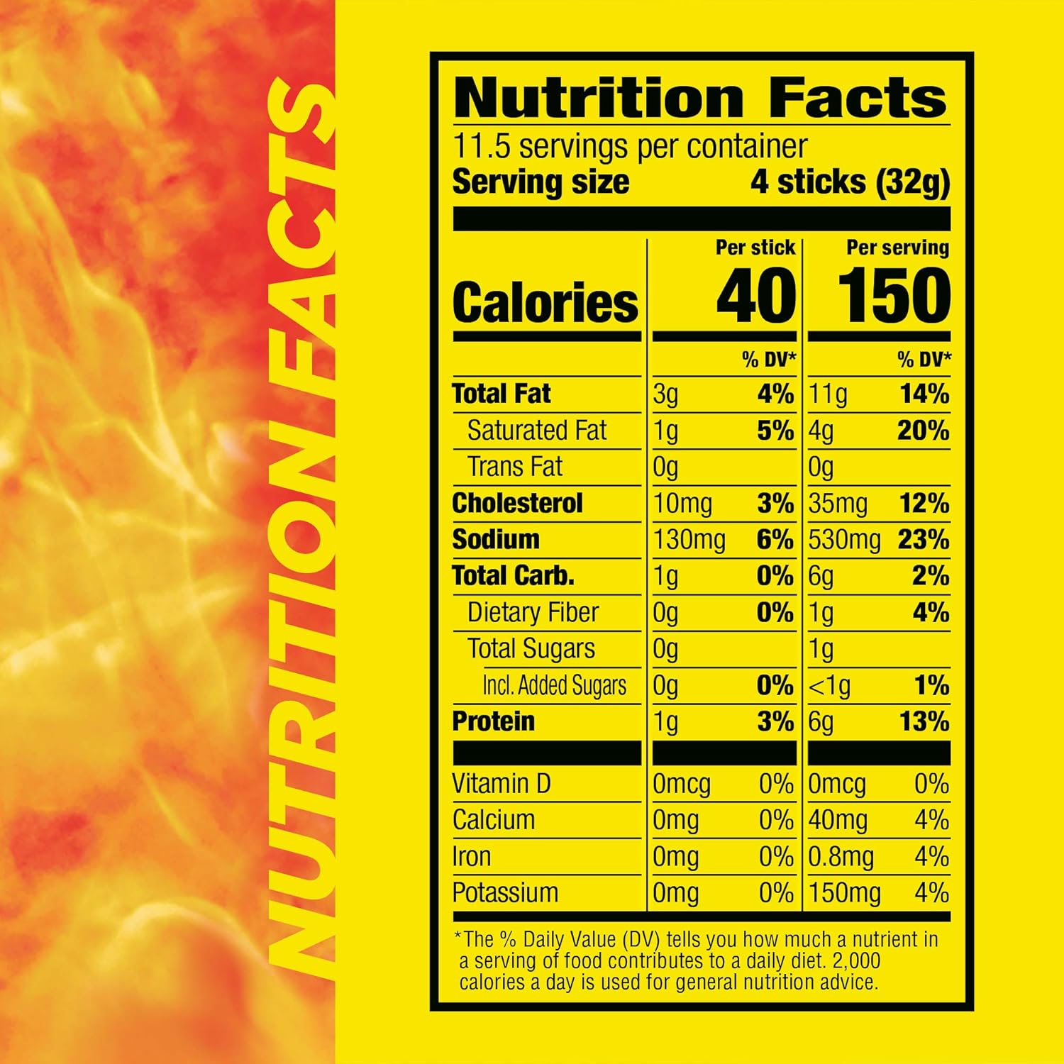 Slim Jim Original Smoked Meat Sticks, 6g Protein, 0.28oz, 46 Count, Snack Size