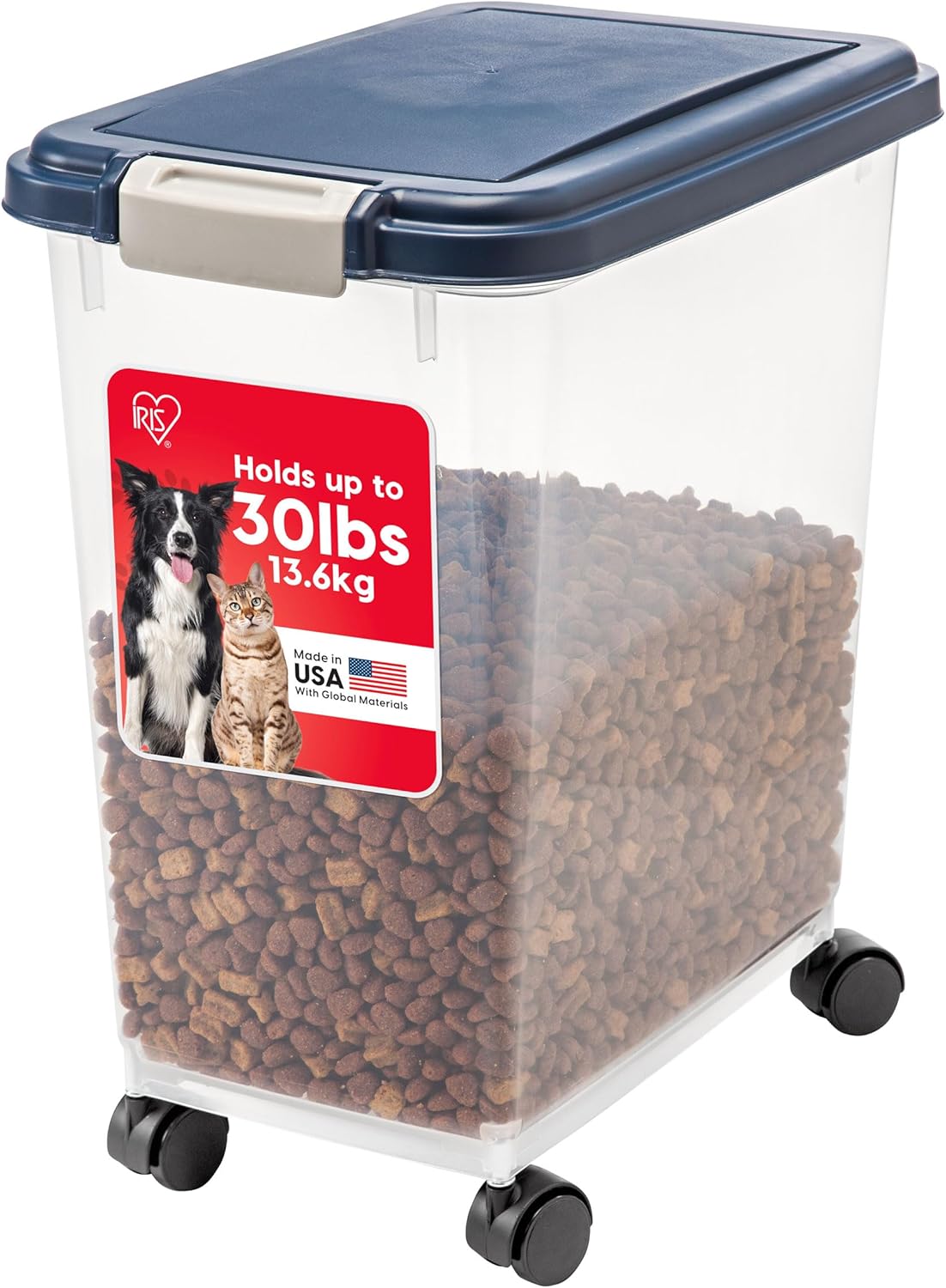 IRIS USA Airtight Pet Food Storage Container for Cats, Dogs, and Birds