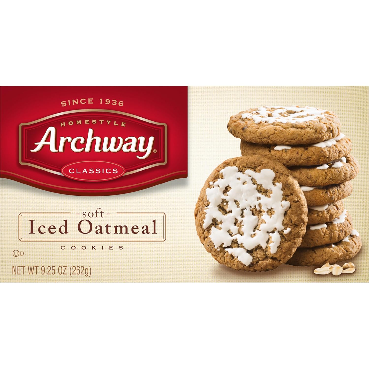 Archway Soft Iced Oatmeal Cookies 9.25 Oz, Classic Home-Style Flavor, Share with Friends and Family