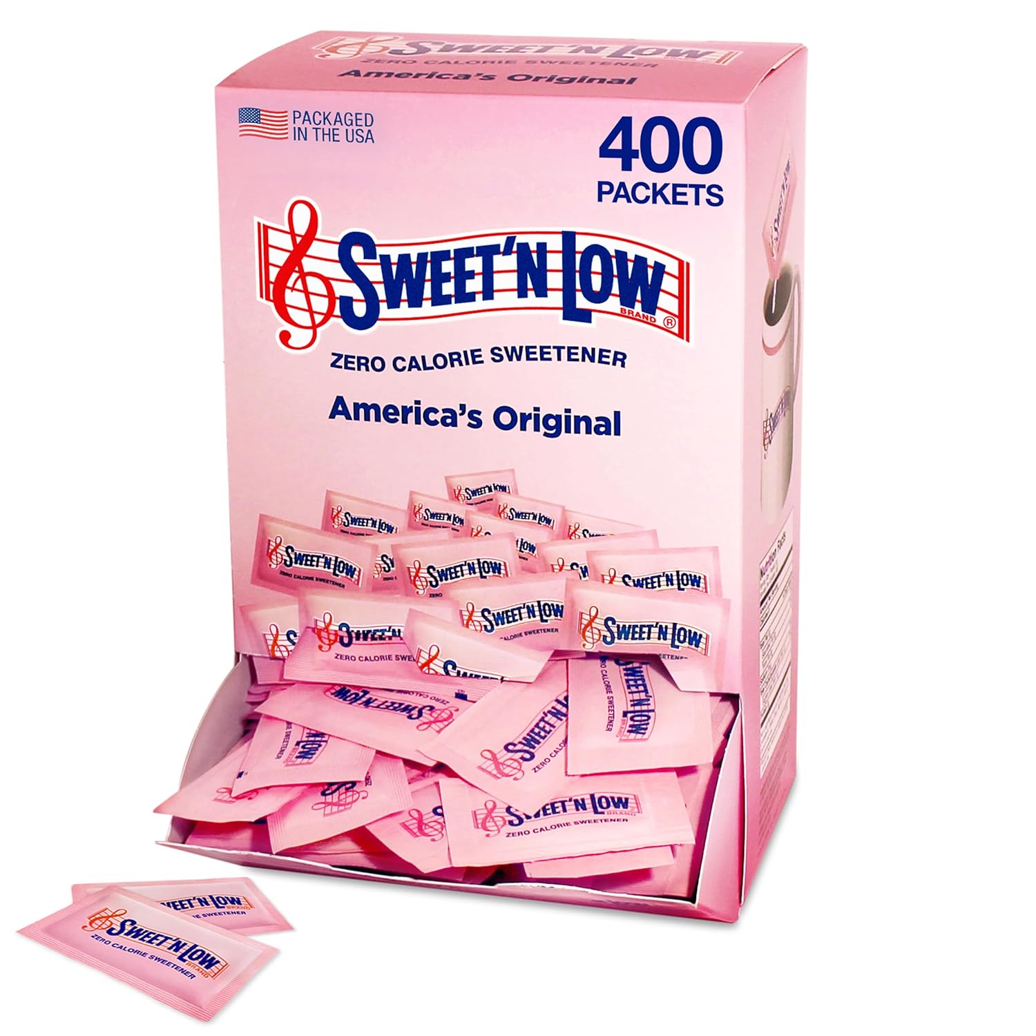 Sweet'N Low, 400-count Box of Portion Control Sweetener Packets, Convenient for Office or Home Use