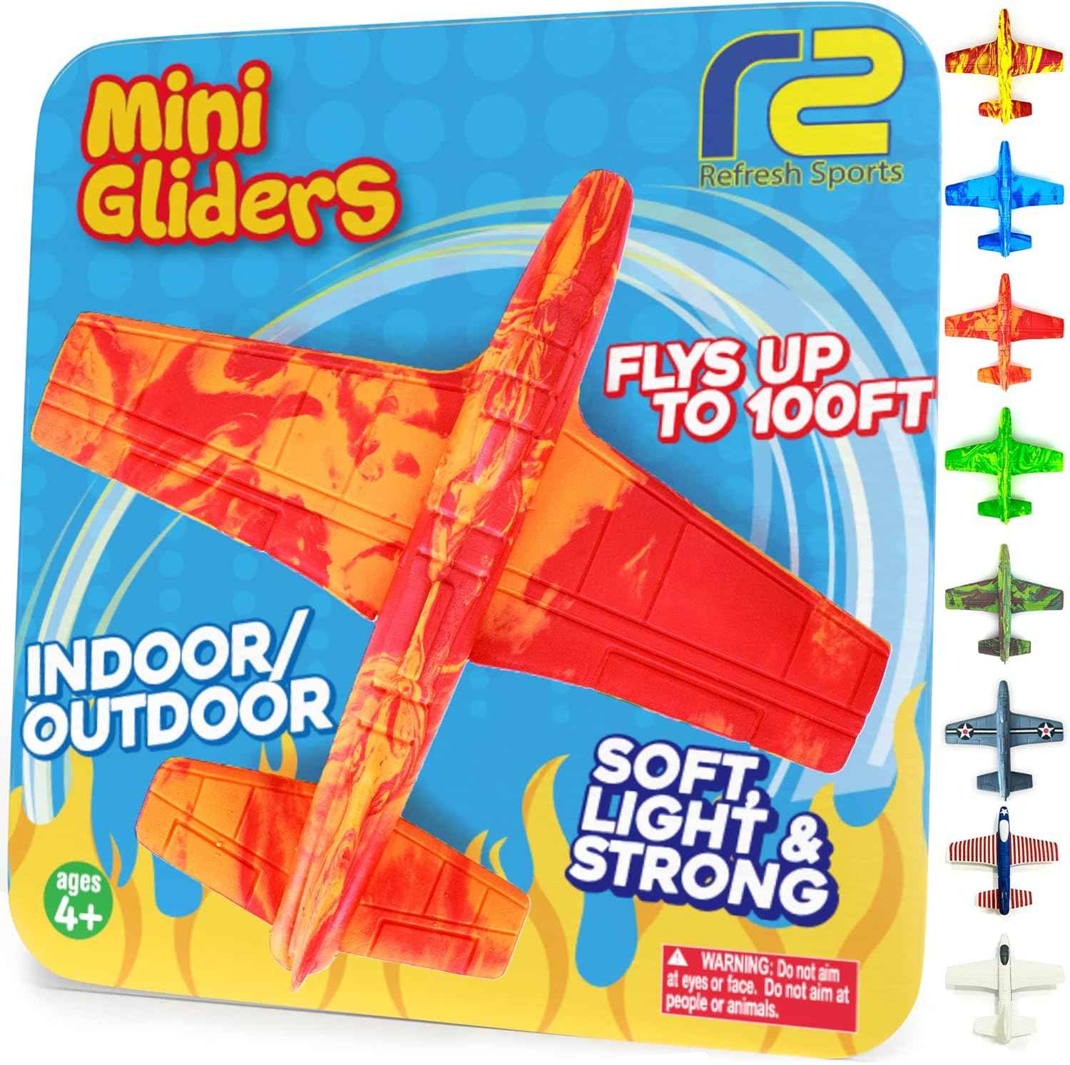 Foam Airplanes - Easter Basket Stuffers for Kids All Ages 4 5 6 7 8 9 10 Year Old - Best Toy Gift - Boy Toys Basket Stuffer Gifts - Fun Easter Gifts for Boys & Girls Party Favors - Air Plane Gift Idea