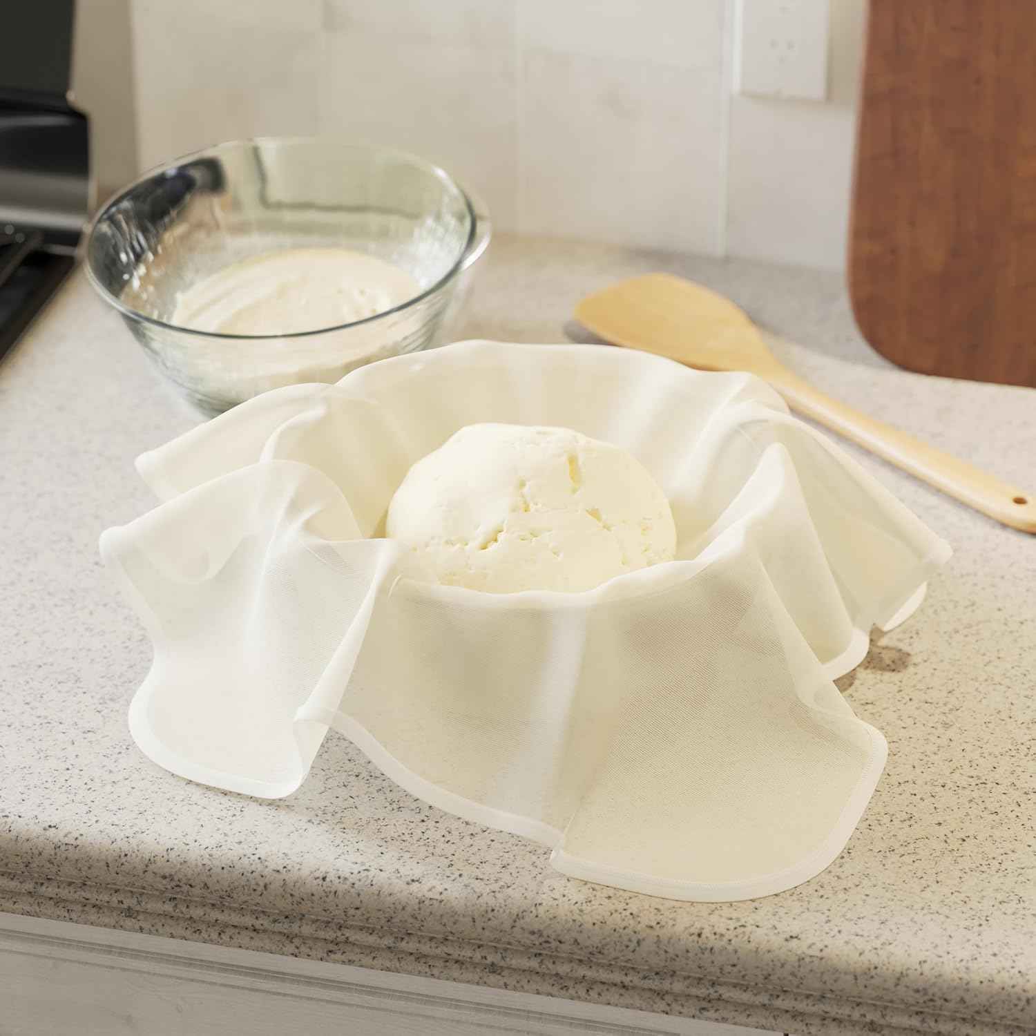6-Pack Cheesecloth, 20x20 Inch Hemmed Cheese Cloth for Straining, Reusable Unbleached Cotton Strainer for Cooking, Baking, Juicing, and Cheese Making (Grade 100)