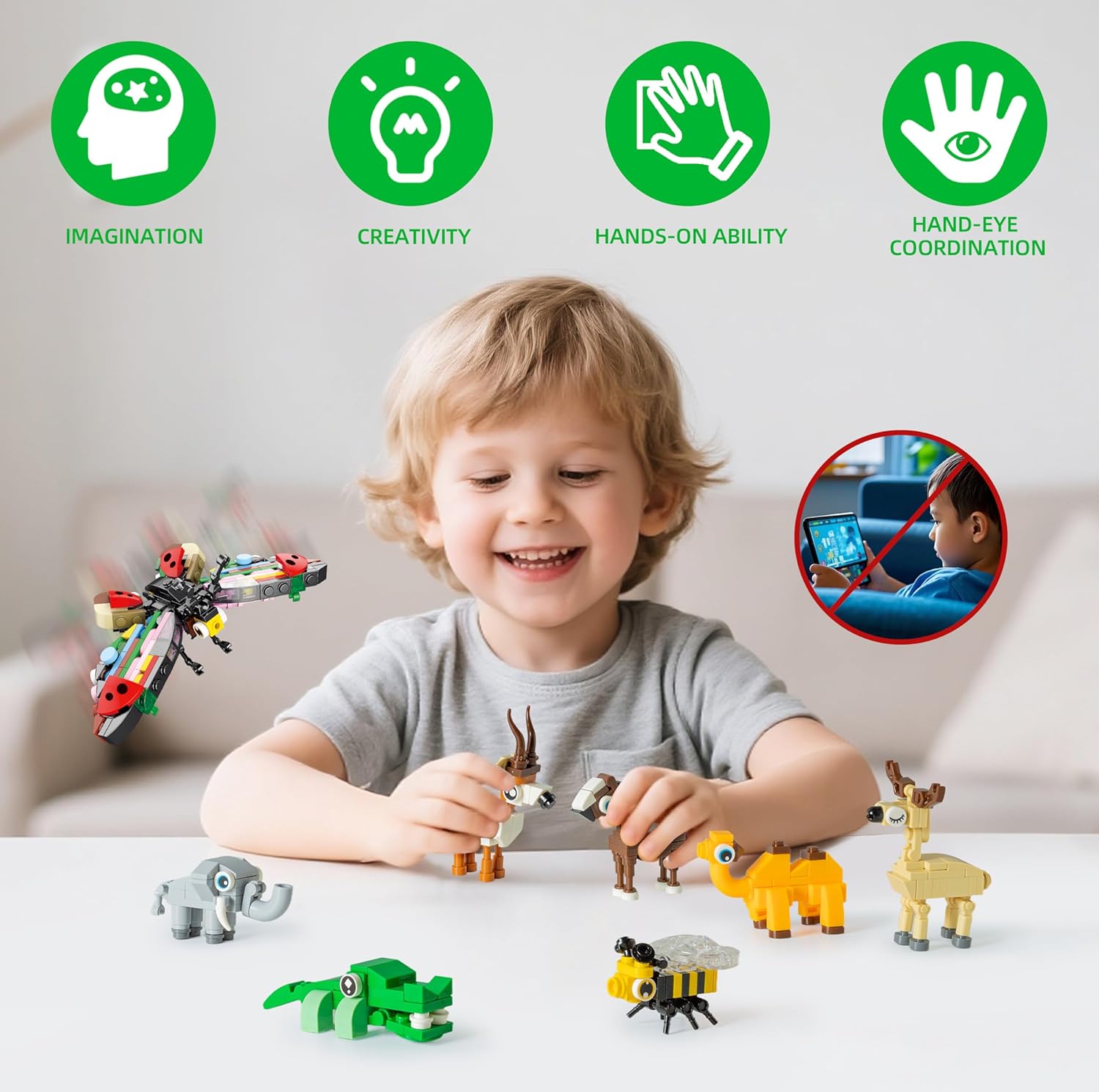 30 Packs Party Favors for Kids, 888 PCS Animal Building Blocks Mini Sets Party Favors for Goodie Bags Stuffers Classroom Prizes Return Gifts Easter Bulk Gifts for Boys Girls Student Ages 6+