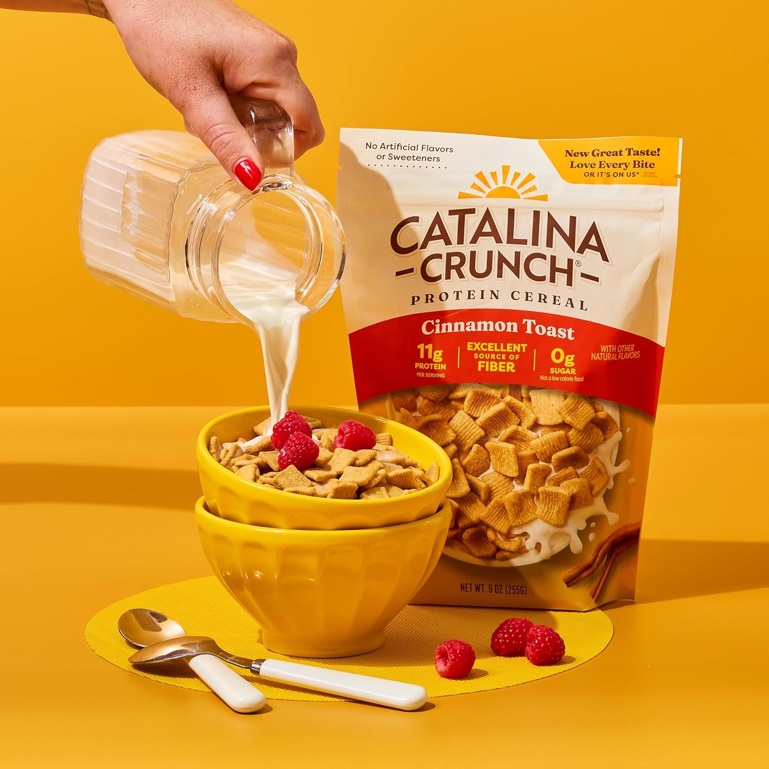 Catalina Crunch Protein Cereal, 11g Protein, Sugar Free, Gluten Free, Keto Friendly, Cinnamon Toast, 9 oz Bag