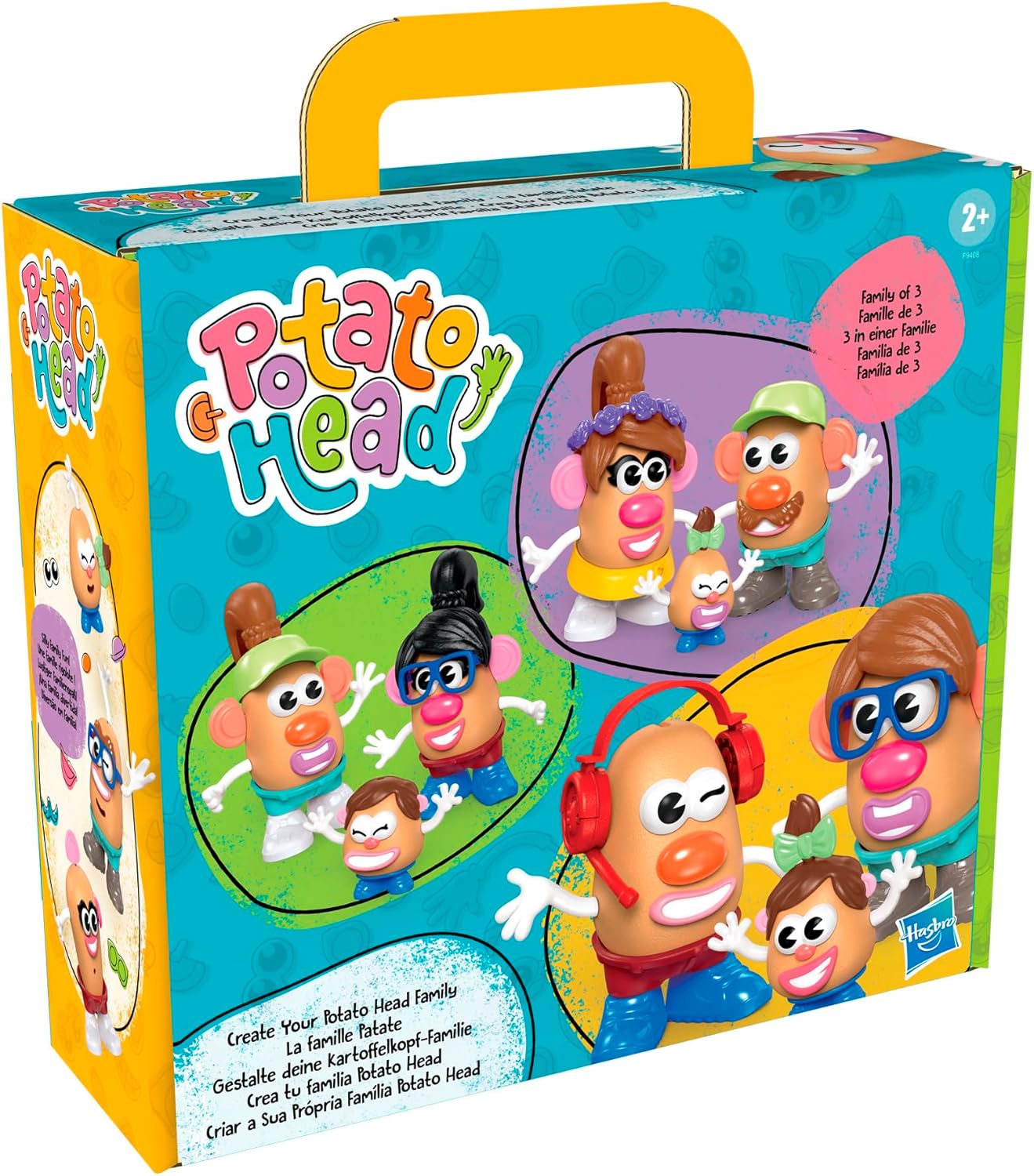 Potato Head Create Your Family Set with 44 Parts and Pieces, Creative Toddler and Preschool Toys for 2 Year Old Girls and Boys and Up (Amazon Exclusive)