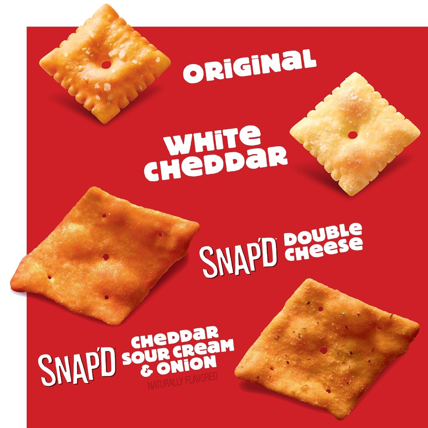 Cheez-It Variety Pack, Baked Snack Crackers, Lunch Snacks, 42 Packs