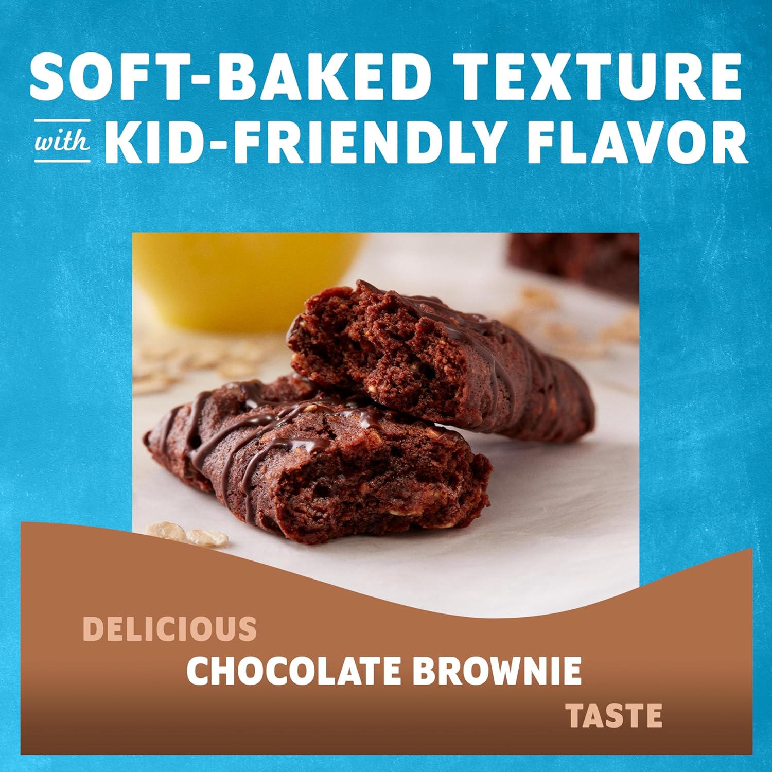 Zbar chocolate brownie soft-baked energy snack bars, non-GMO, 11g whole grains, USDA organic granola bars, 18 pack