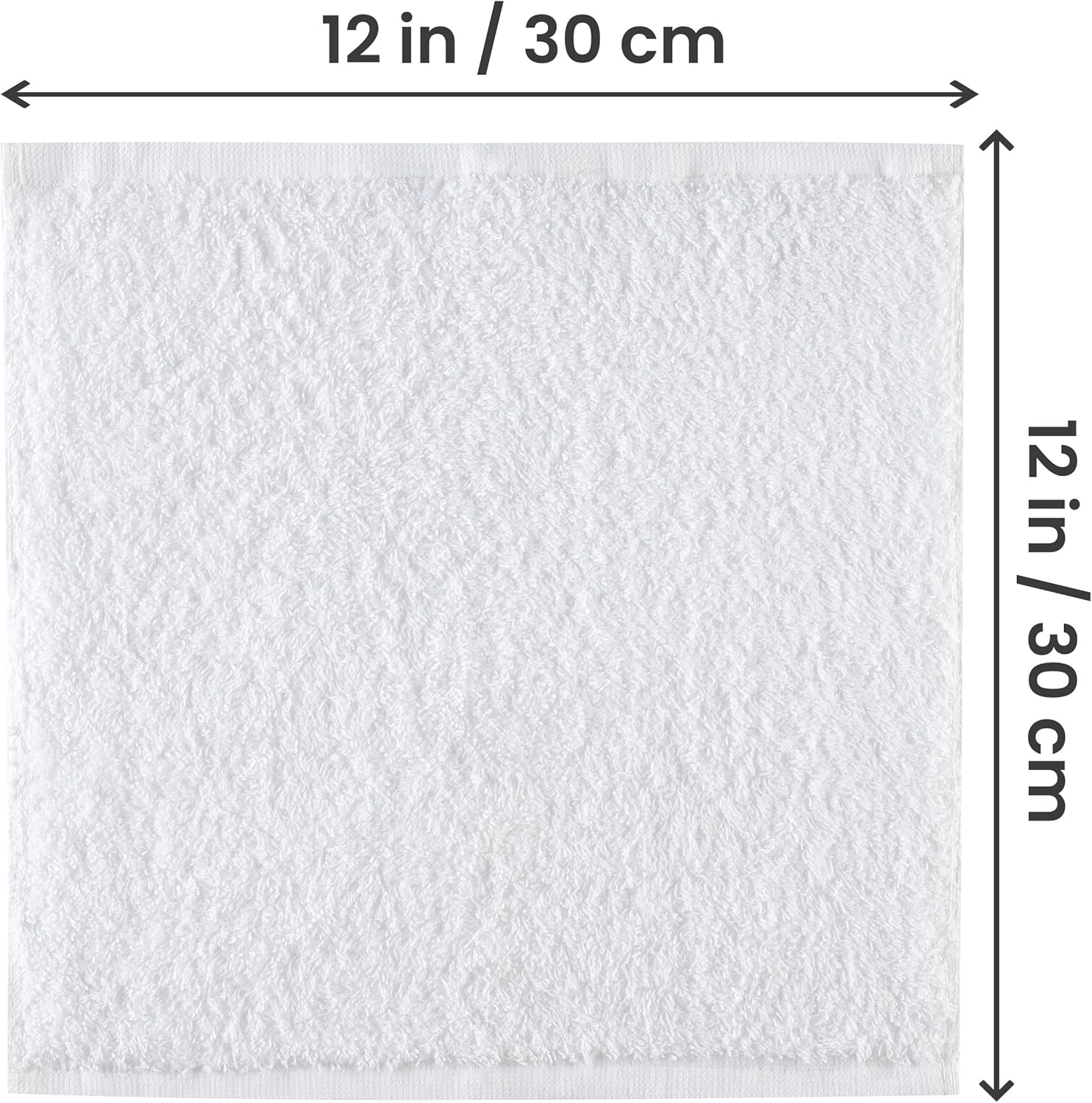 utopia 24 pack cotton washcloths set, 100% ring spun cotton, premium quality flannel face cloths, highly absorbent and soft feel fingertip towels, white