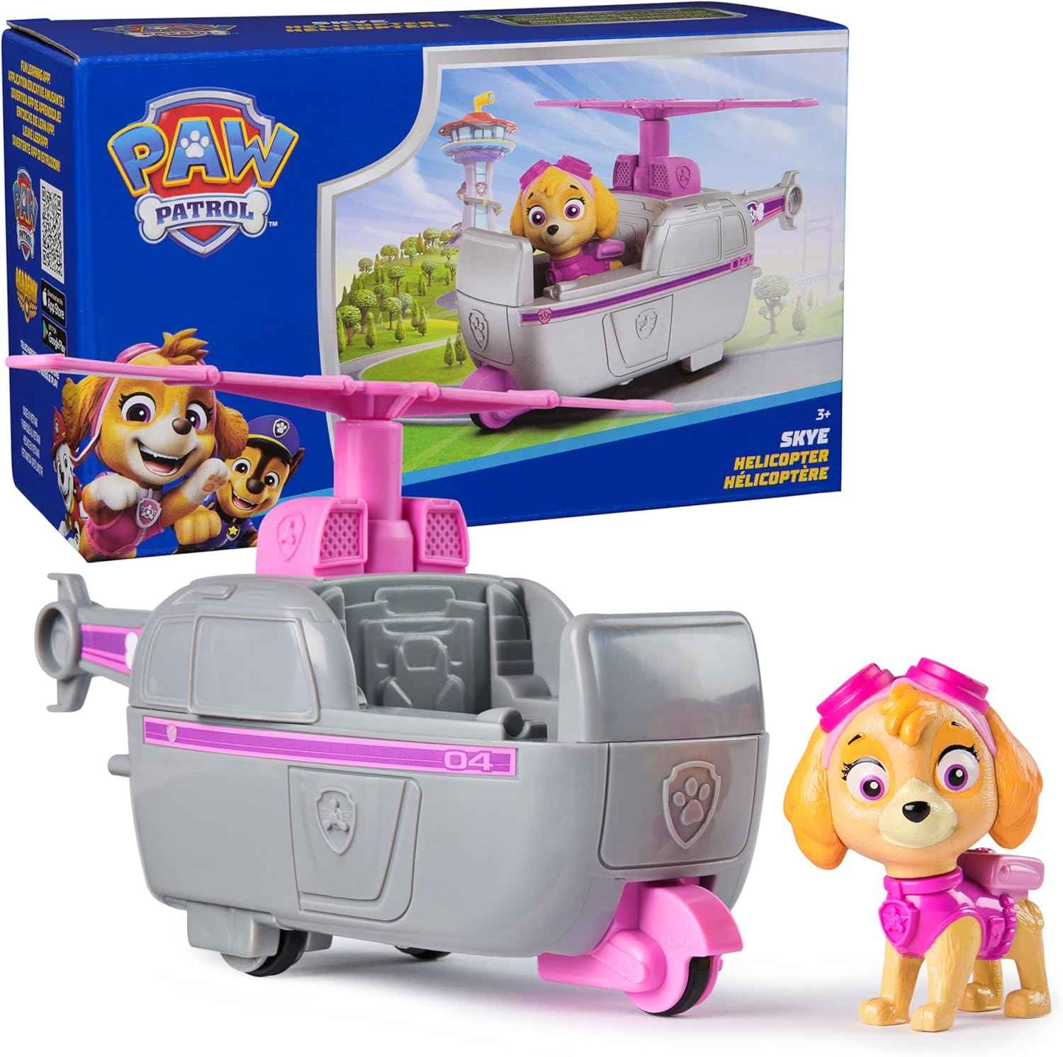 PAW Patrol, Chase’s Patrol Cruiser, Toy Car with Collectible Action Figure, Sustainably Minded Kids Toys for Boys & Girls Ages 3 and Up