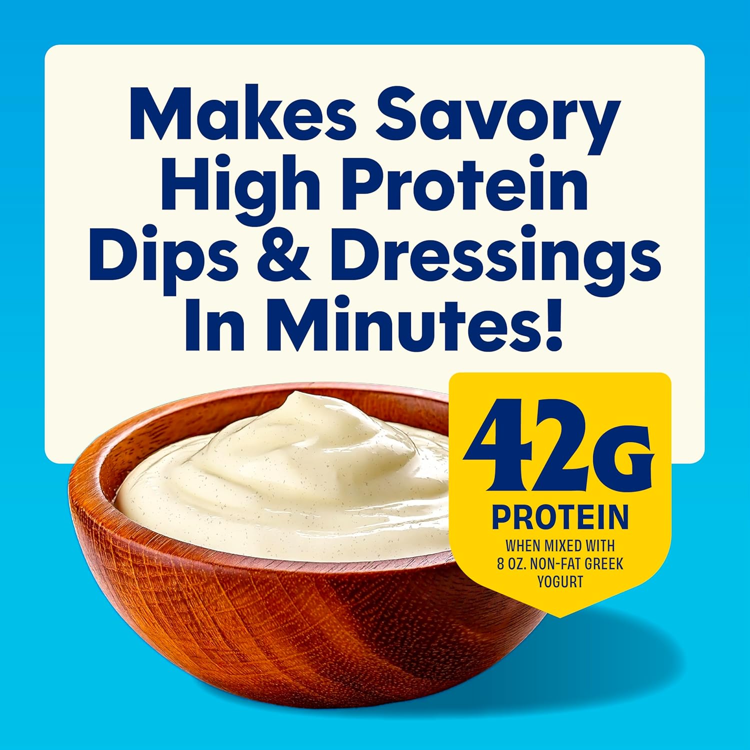 Protein ranch seasoning for salad dressings and dips: quick and easy mix with high-protein powder and savory flavor