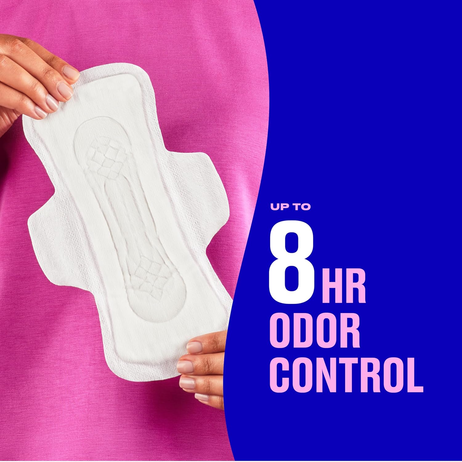 carefree maxi overnight pads with wings 28ct feminine care protection