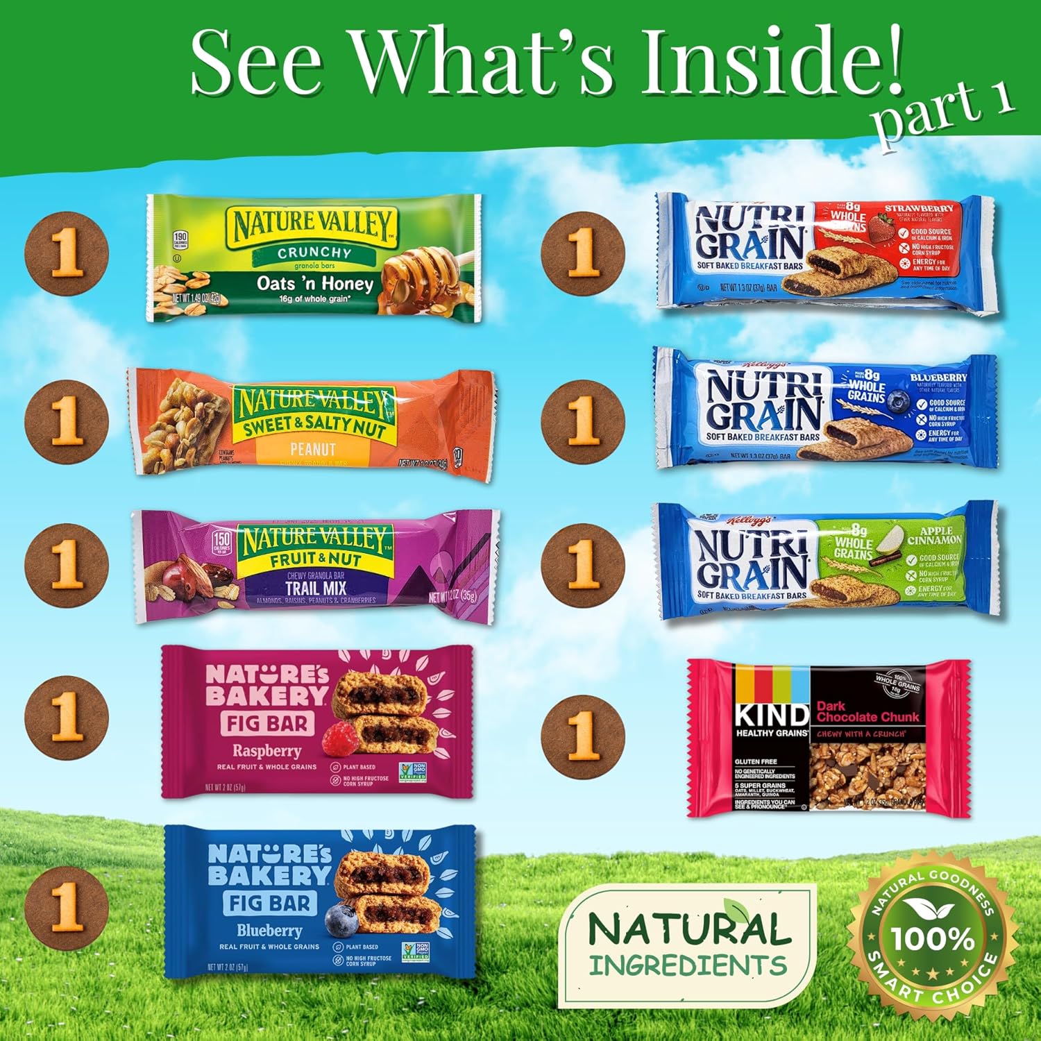 deluxe assorted healthy snack box for adults and families 28 count variety pack