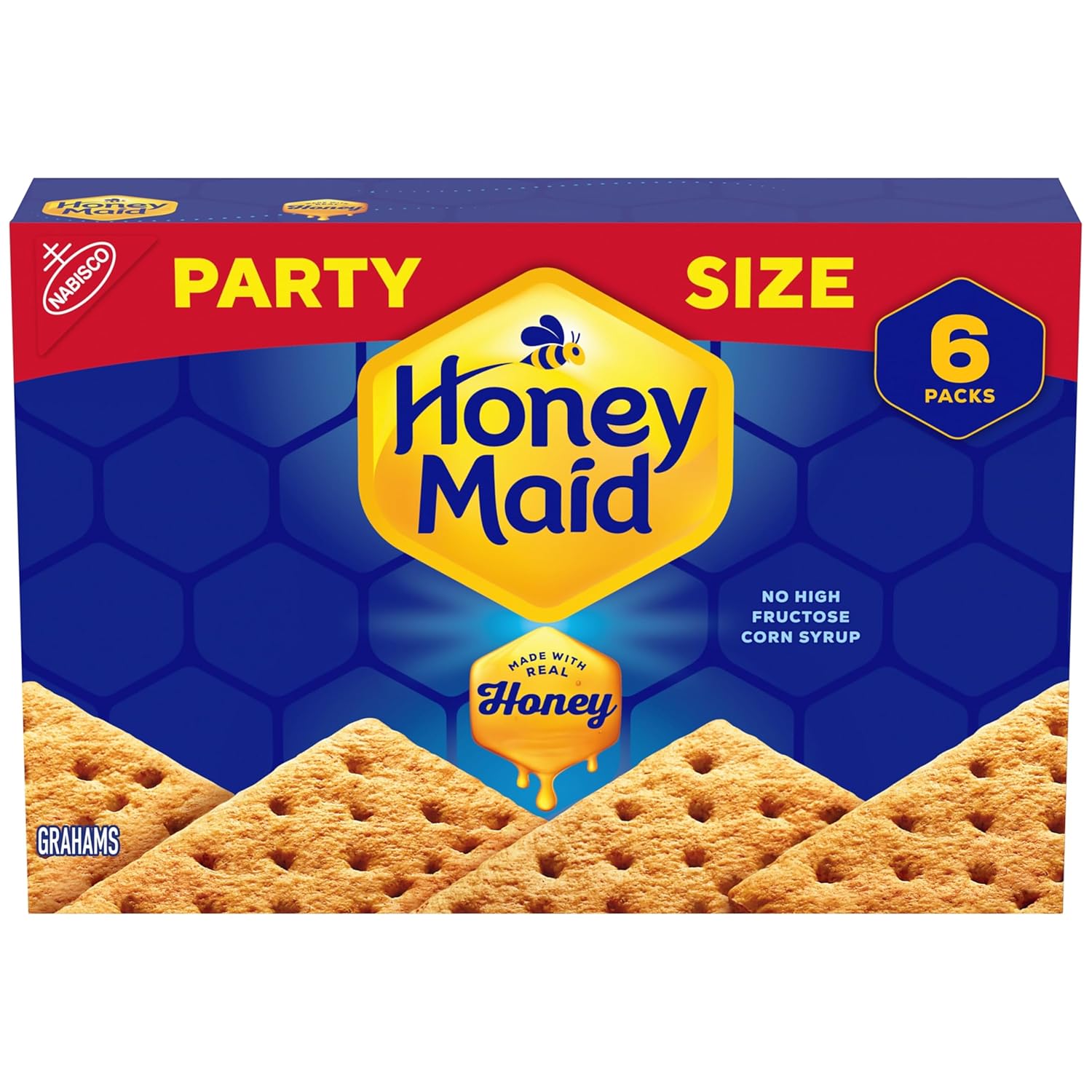 Honey Maid graham crackers, party size, 28.8 oz, no high-fructose corn syrup, whole grain
