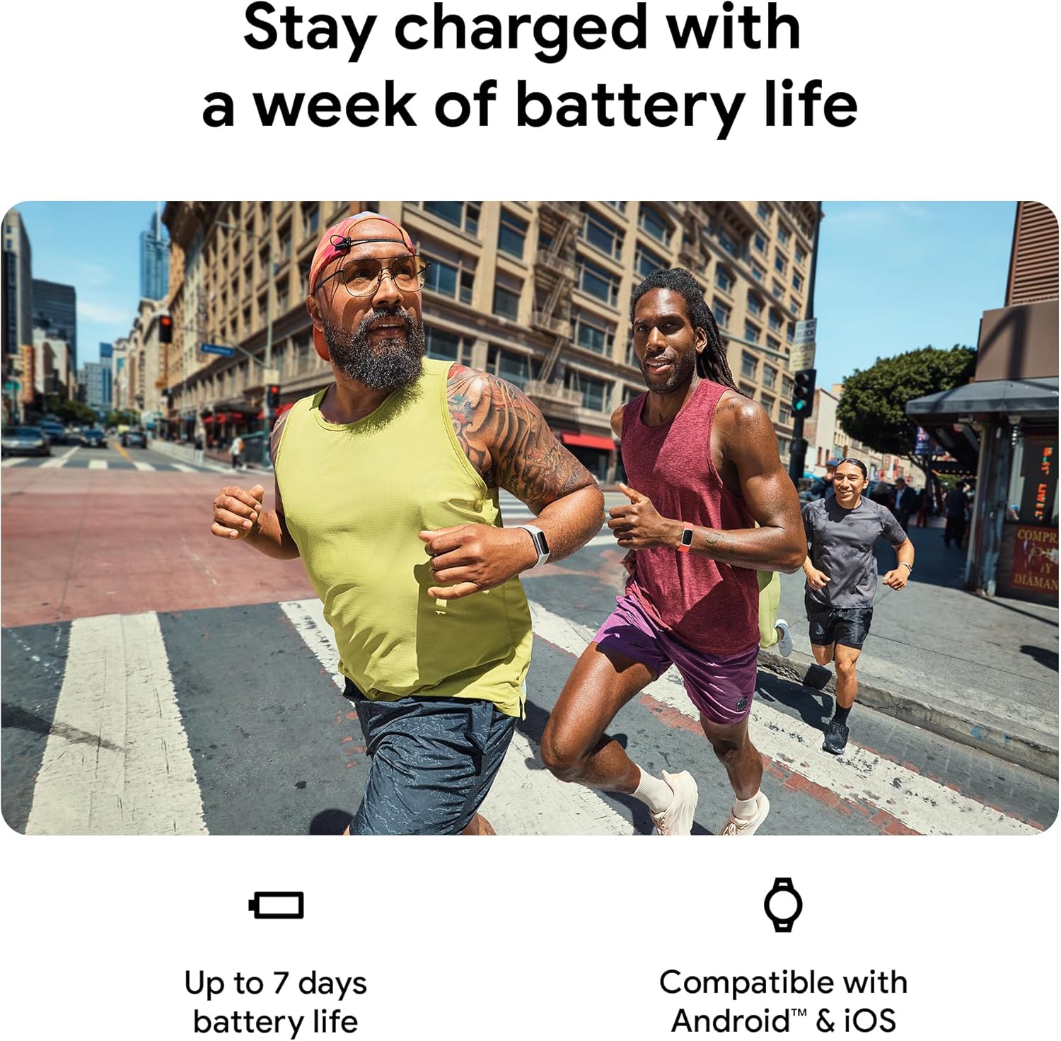 Fitbit Charge 6 Fitness Tracker with Google apps, Heart Rate on Exercise Equipment, 6-Months Premium Membership Included, GPS, Health Tools and More, Porcelain/Silver, One Size (S & L Bands Included)