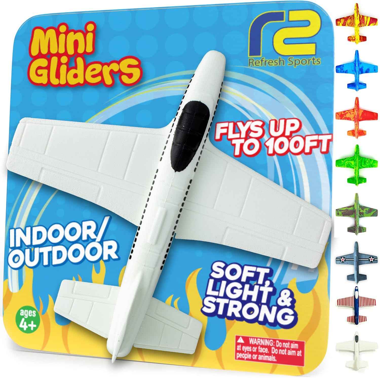 Foam Airplanes - Easter Basket Stuffers for Kids All Ages 4 5 6 7 8 9 10 Year Old - Best Toy Gift - Boy Toys Basket Stuffer Gifts - Fun Easter Gifts for Boys & Girls Party Favors - Air Plane Gift Idea