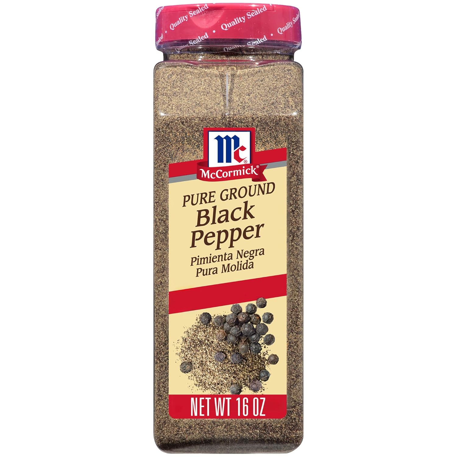 McCormick 16 oz pure ground black pepper for seasoning, soups, and stews