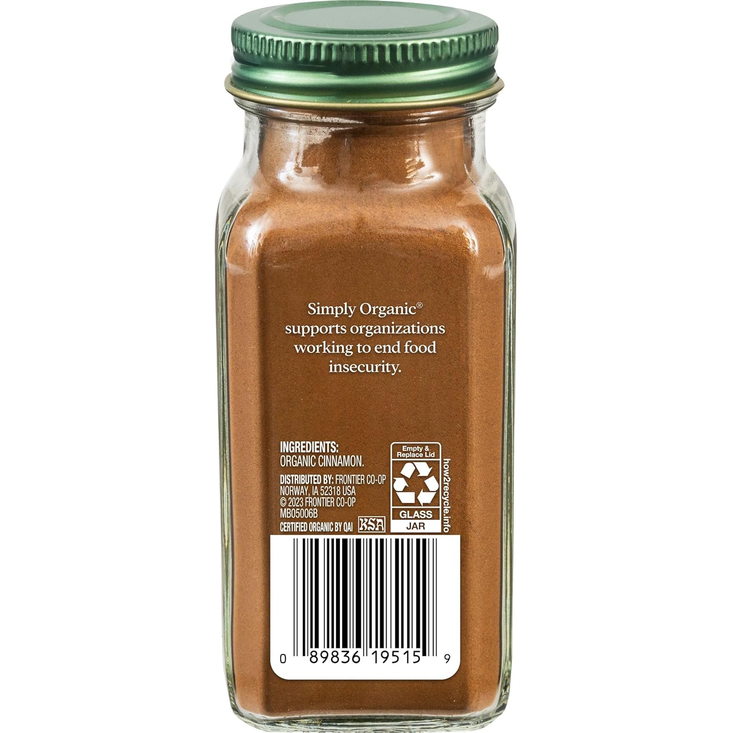 Simply Organic Non-GMO Ground Ceylon Cinnamon Powder, 2.08 Ounce, Organic Cinnamon Spice