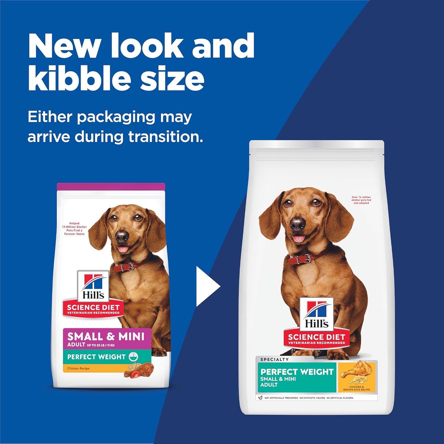 Hill's Science Diet Adult Perfect Weight Small & Mini Dry Dog Food, 4 lb. Bag with Chicken