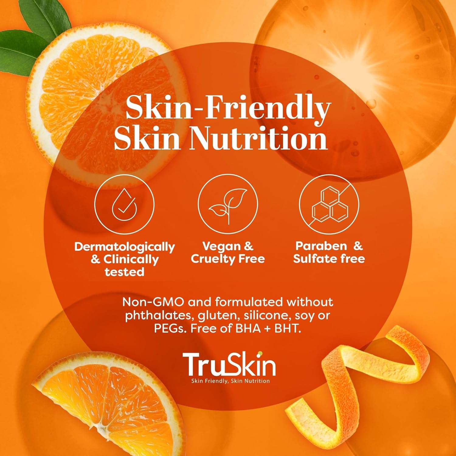 TruSkin Vitamin C Serum for Face - 2 fl oz - Anti Aging with Hyaluronic Acid and Vitamin E for Brightening and Hydration
