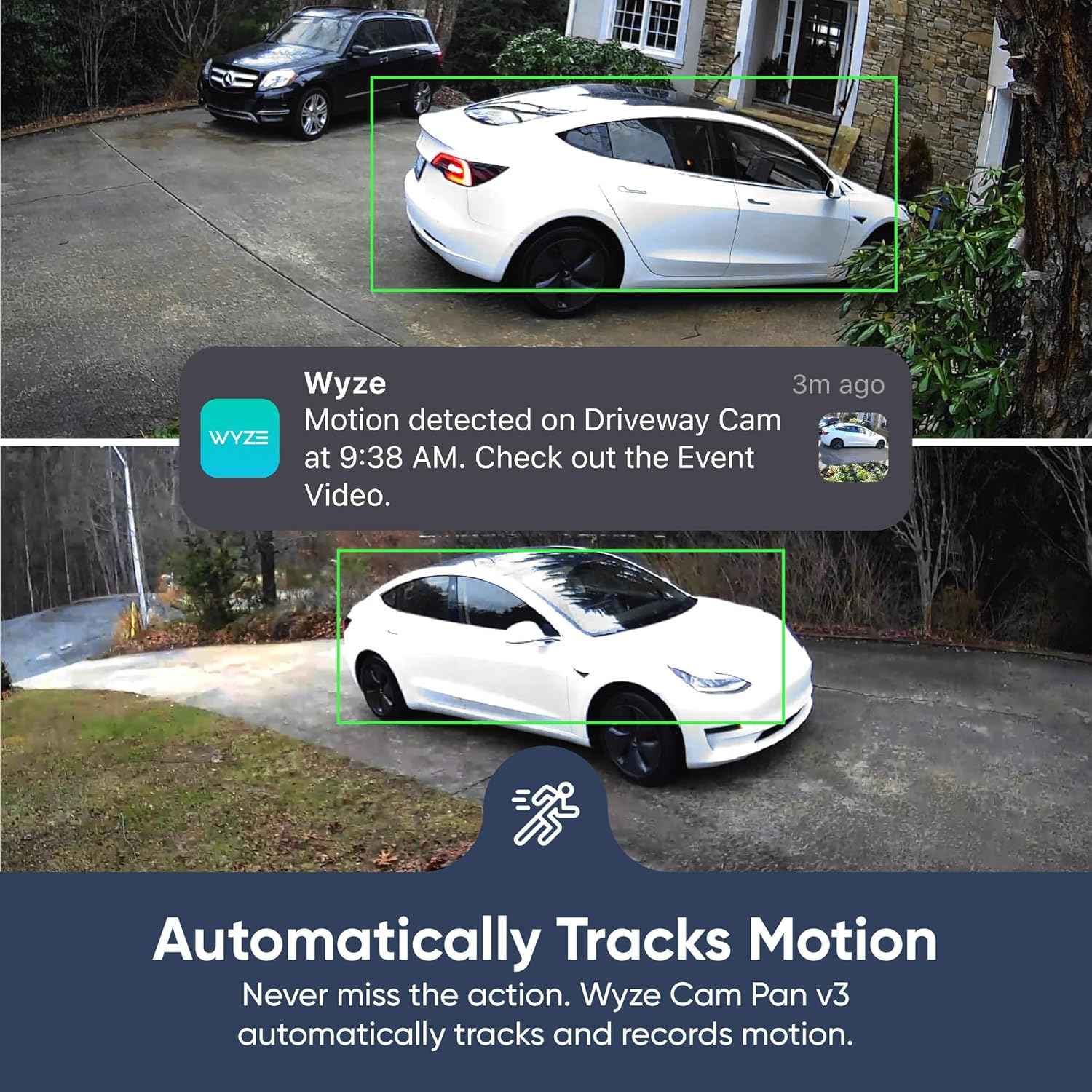 WYZE Cam Pan v3 Indoor/Outdoor IP65 1080P 360° Pan/Tilt/Zoom WiFi Smart Home Security Camera, Motion Tracking for Baby/Pet, Color Night Vision, Works with Alexa&Google Assistant, Free Expert Setup