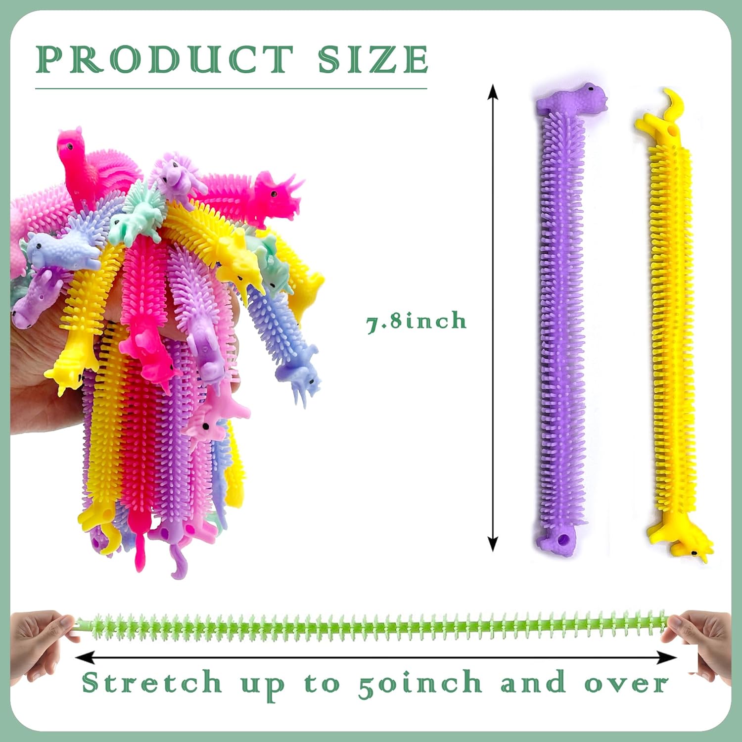 YZXODN 30 Pack Stretchy Strings Fidget Toys, Sensory Toys Bulk for Kids, Adults Stress Relief, Anti-Anxiety Autism Toys, Perfect for Children's Day, Classroom Exchange, Birthday, Party Favors