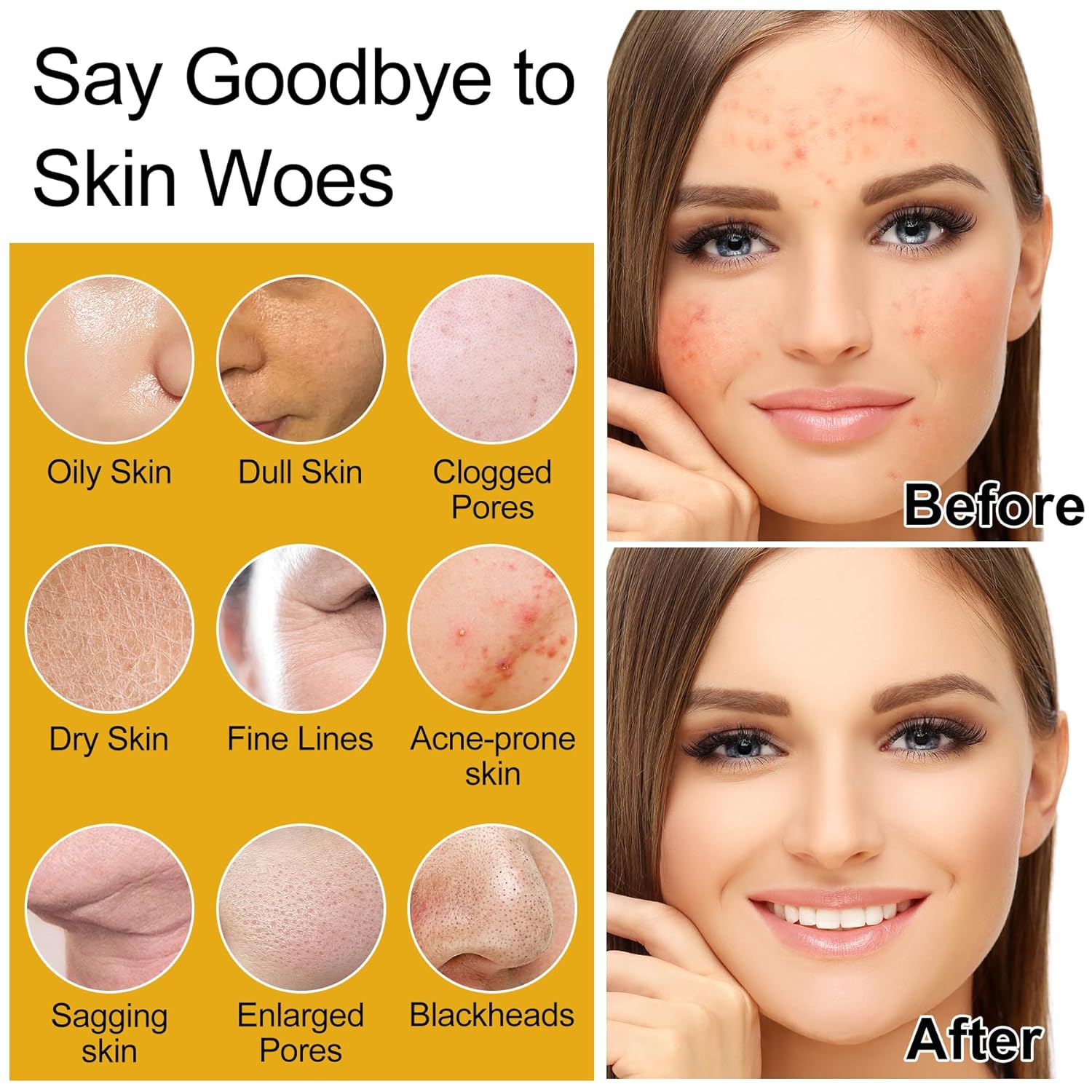 Doyeewo 6-piece women's glass skincare set with Korean rice extract, hydrate glow repair anti-aging facial routine kit for normal, dry, oily, combination skin types