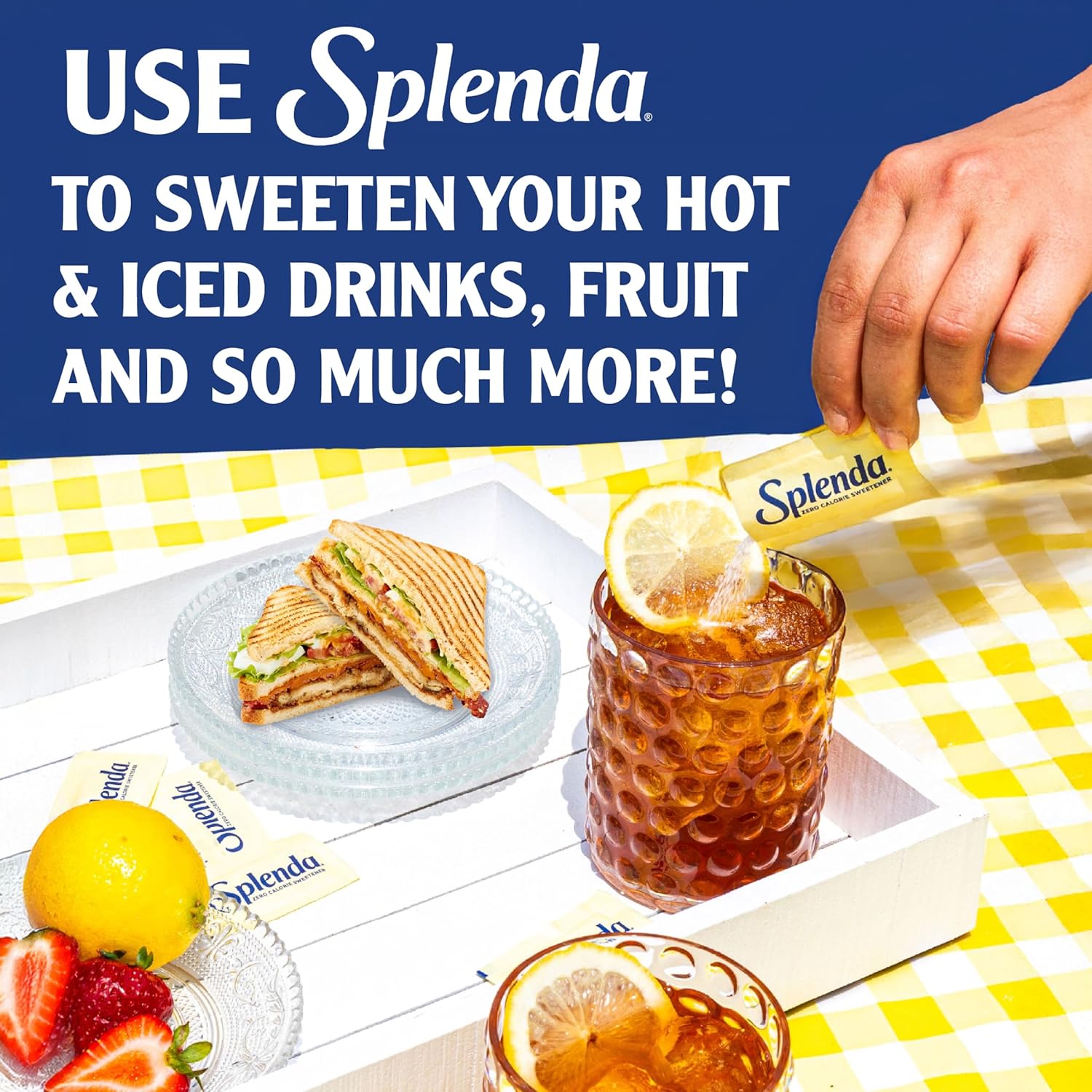 splenda zero calorie sweetener packets, 400 count, sugar free, made in usa, zero carb