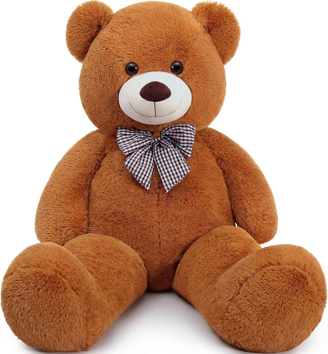 MaoGoLan Giant Teddy Bear 4 Feet,Adorable and Cuddly Big Bear Stuffed Animal 47", Classic Teddy Bear Plush Gift Decoration for Baby Shower,Party,Birthday,Valentines Day,Tan