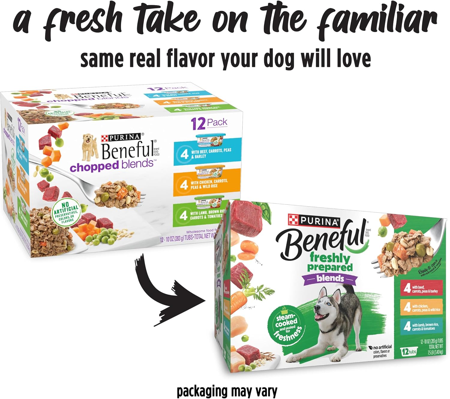 Purina beneful freshly prepared dog food 12 pack 10 oz tubs beef chicken lamb