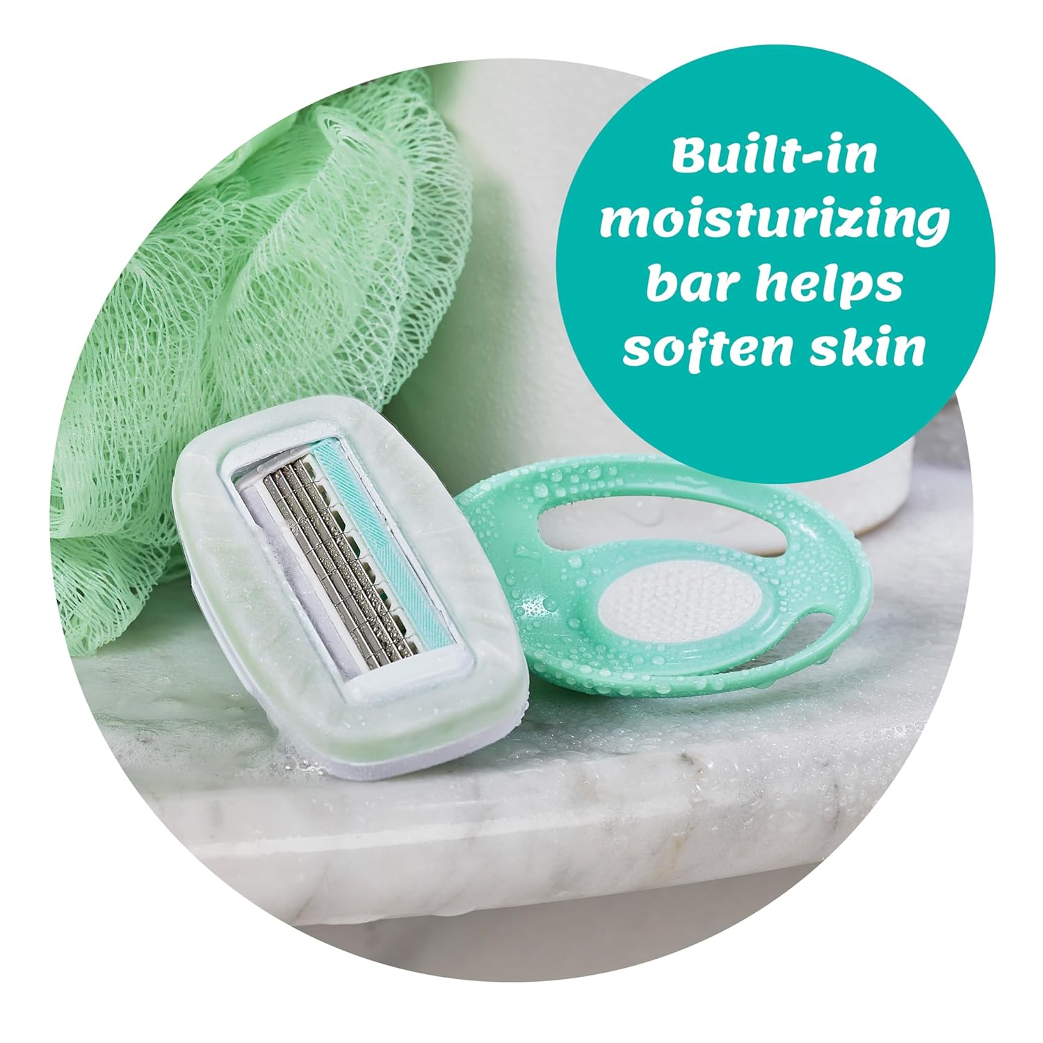 Schick Intuition Go Disposable Razor for Sensitive Skin, 1ct, Razors for Women with Organic Aloe, Travel-Friendly, Stocking Stuffer