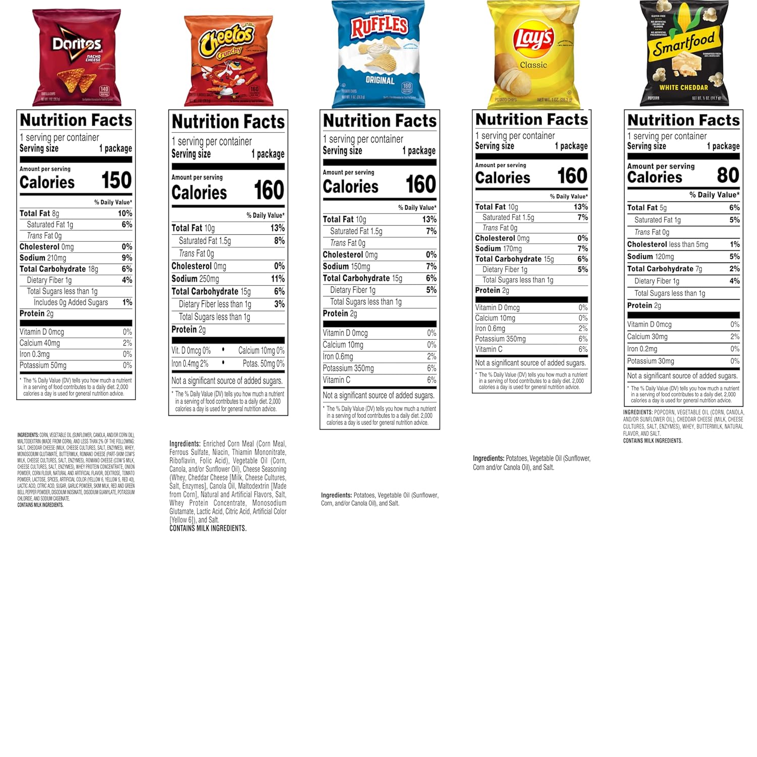 frito-lay classic mix single serve snack bags variety pack 21 count