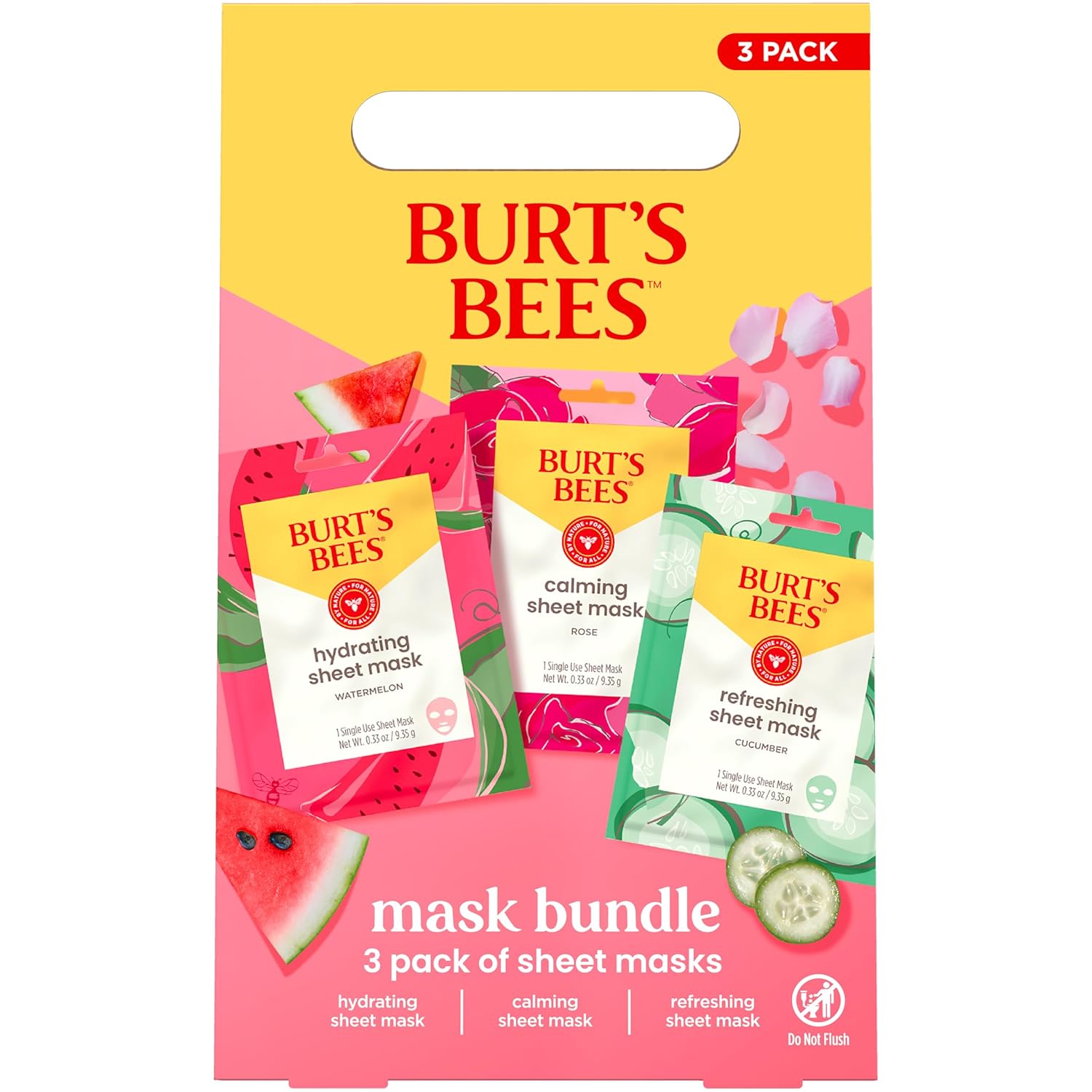 Burt's Bees Tips and Toes Kit, 6 Travel Size Products, Pomegranate Moisturizing, Hydrating, and Nourishing