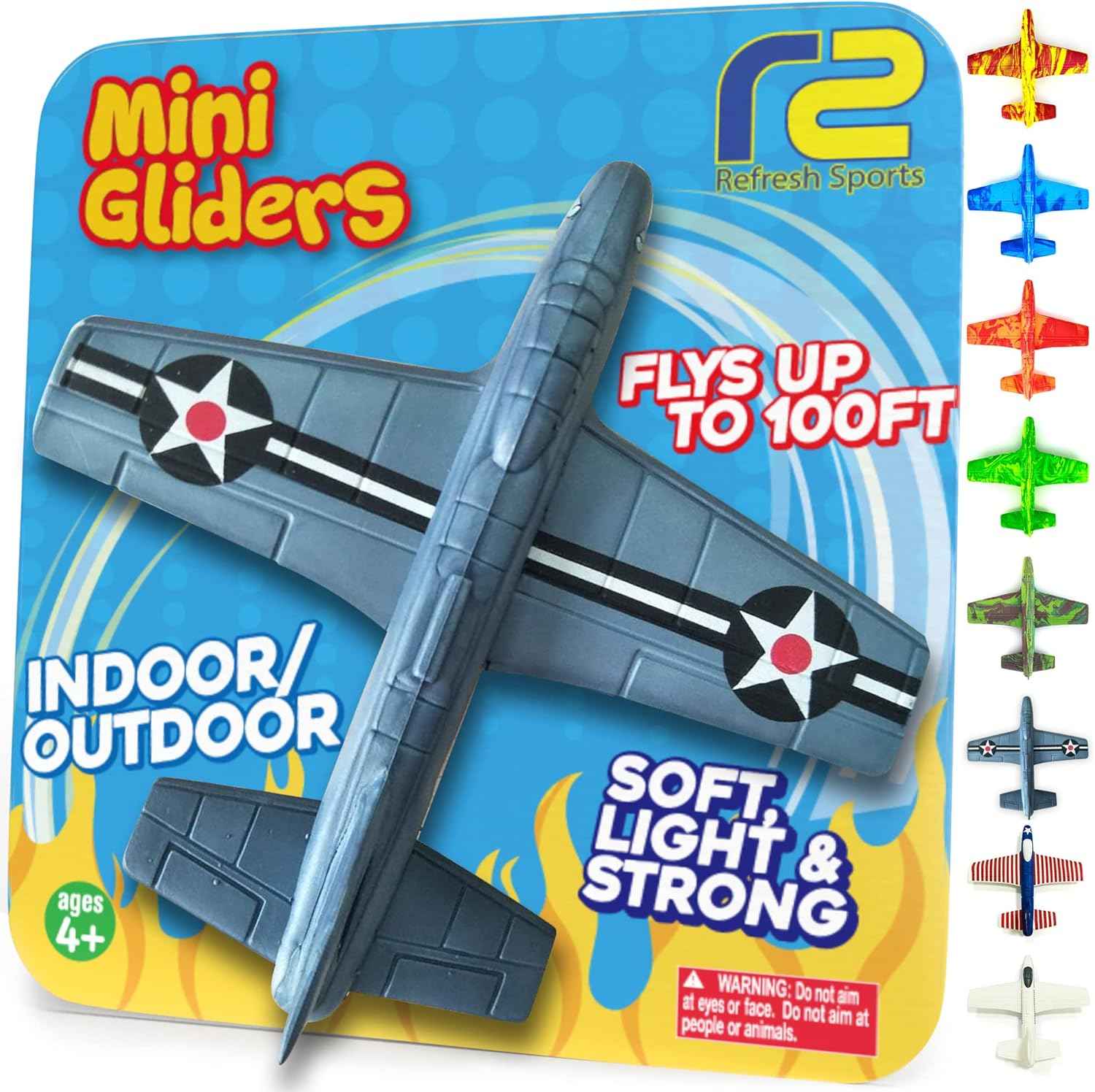 Foam Airplanes - Easter Basket Stuffers for Kids All Ages 4 5 6 7 8 9 10 Year Old - Best Toy Gift - Boy Toys Basket Stuffer Gifts - Fun Easter Gifts for Boys & Girls Party Favors - Air Plane Gift Idea