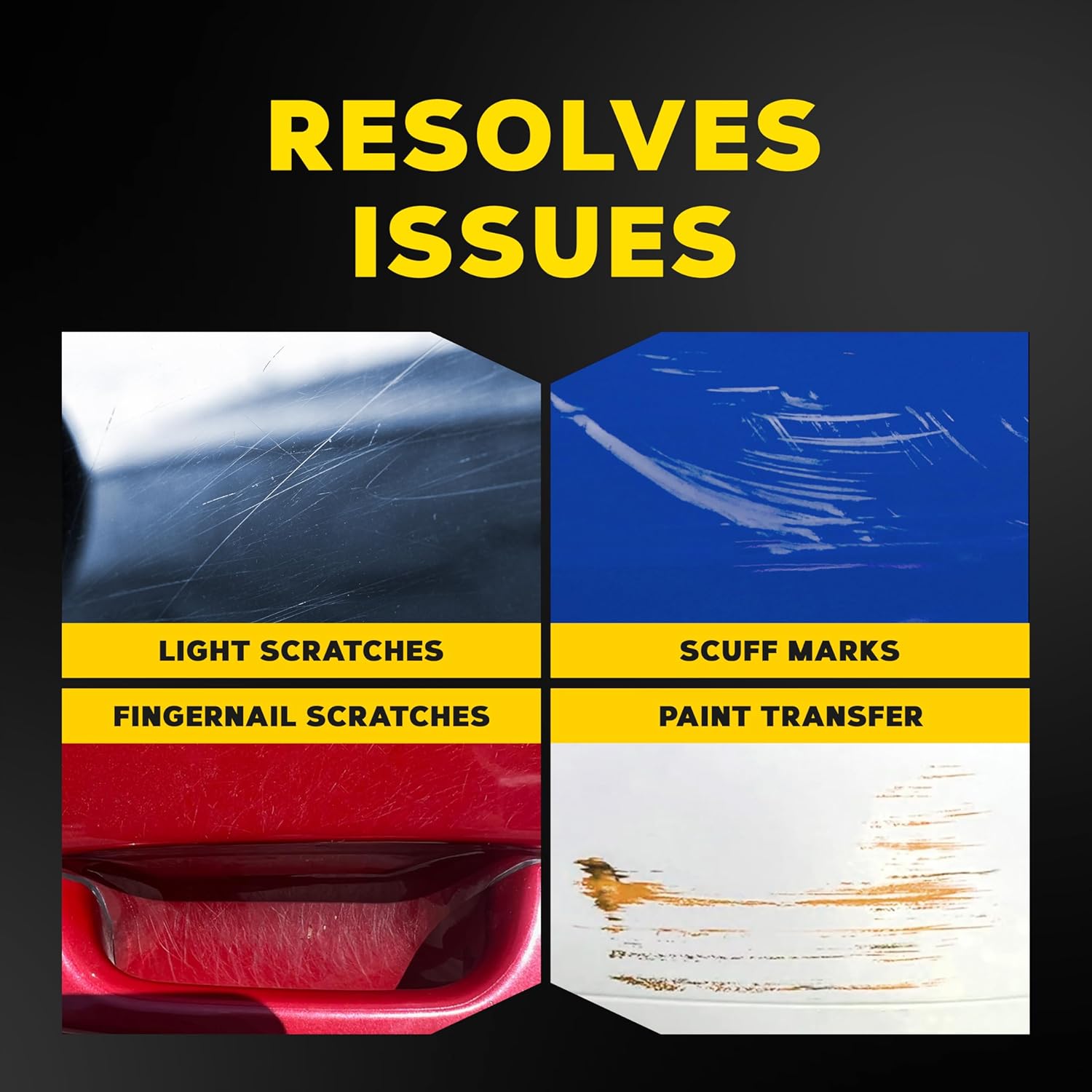 Meguiar's Quik Scratch Eraser Kit for car surface blemishes, includes ScratchX and microfiber towel