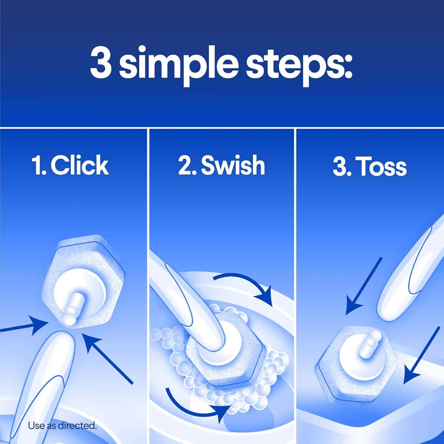 CLOROX Scentiva ToiletWand Toilet Cleaner Refills, Toilet brush, Coconut and Waterlily, 10 Count