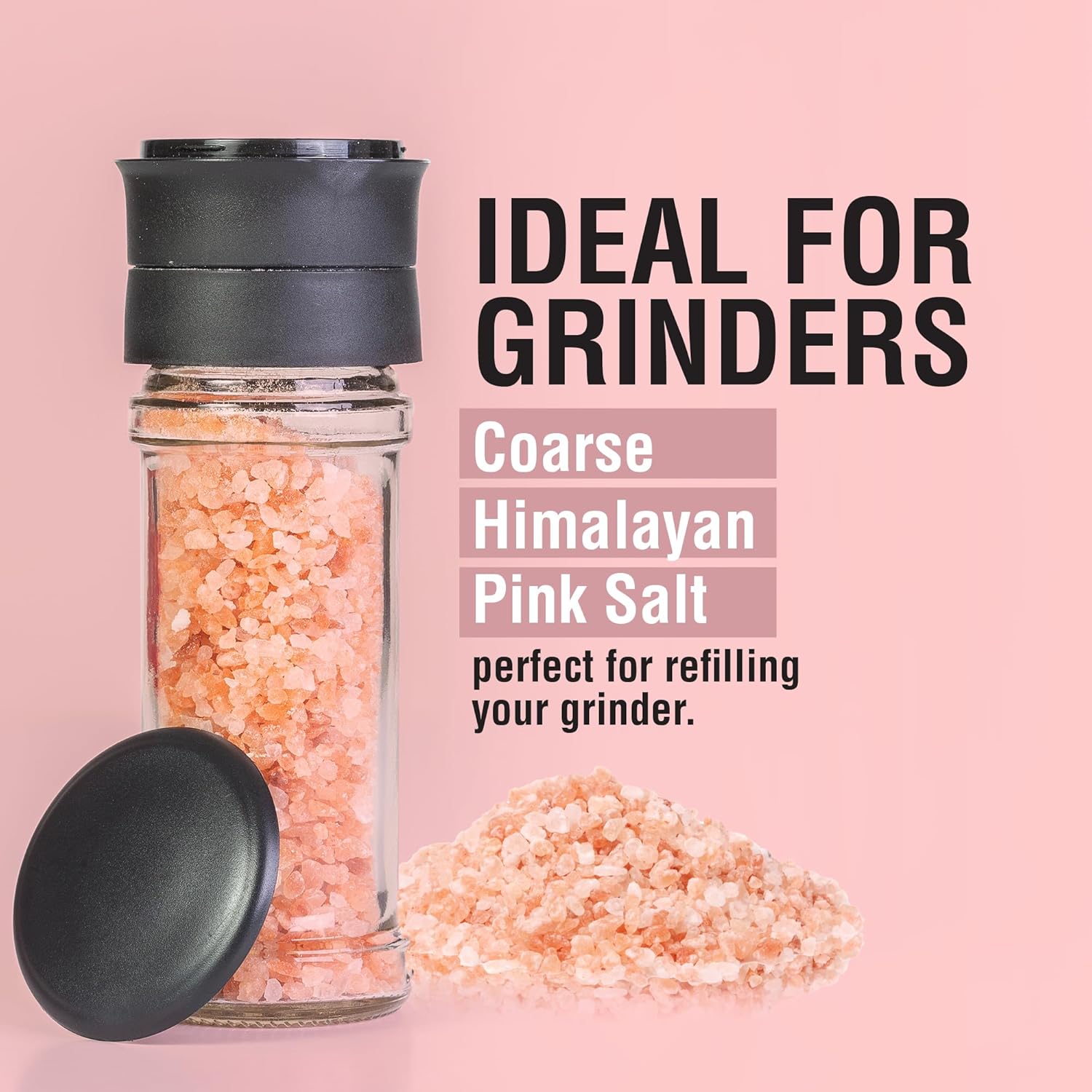 the spice lab 2.2lb pink himalayan salt coarse grain 1 kilo natural certified kosher non-gmo gluten-free refill