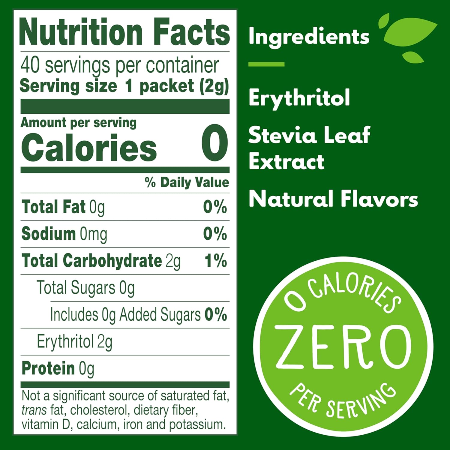truvia calorie-free stevia leaf packets, 240 count, 16.9 oz carton