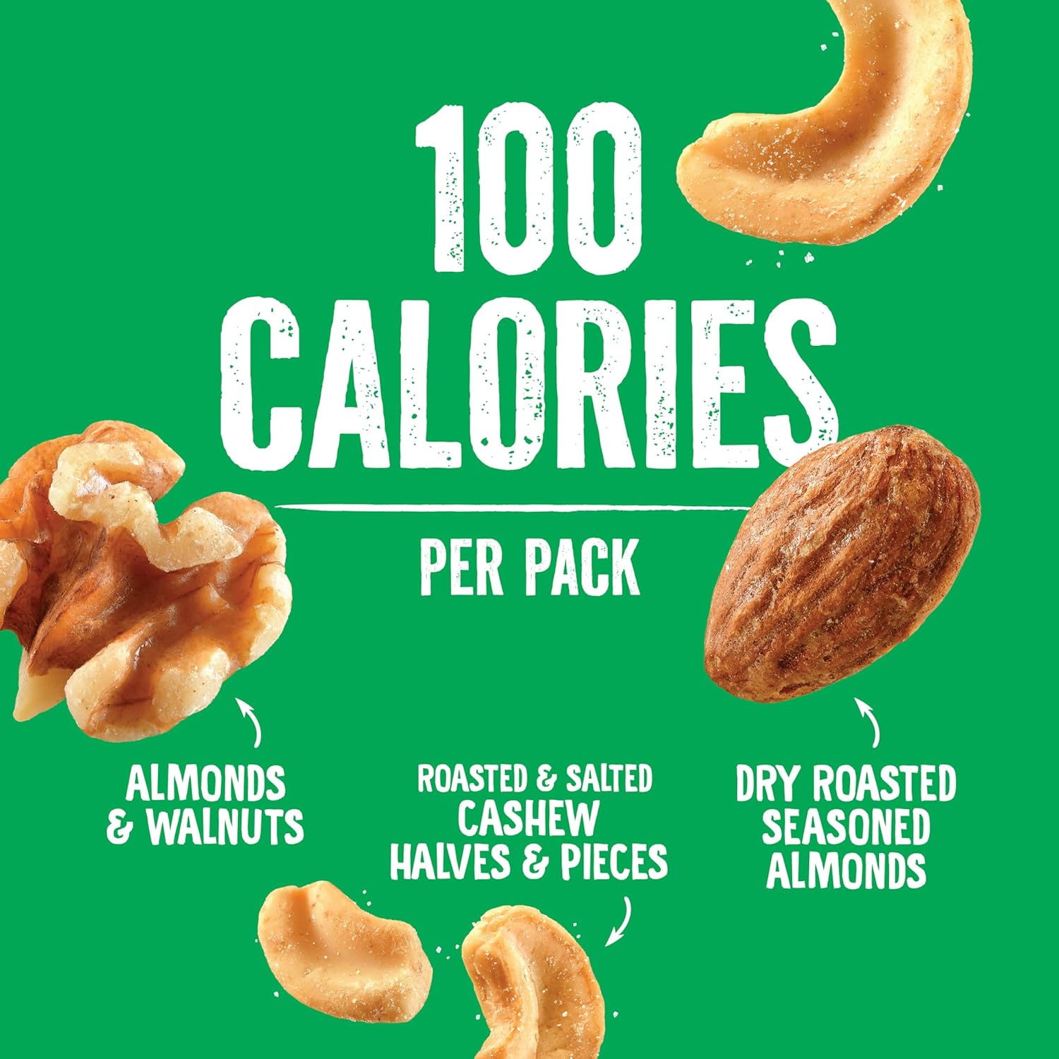 emerald nuts 18ct mixed nuts variety pack 100-calorie individual packs dry roasted almonds natural almonds walnuts roasted salted cashews