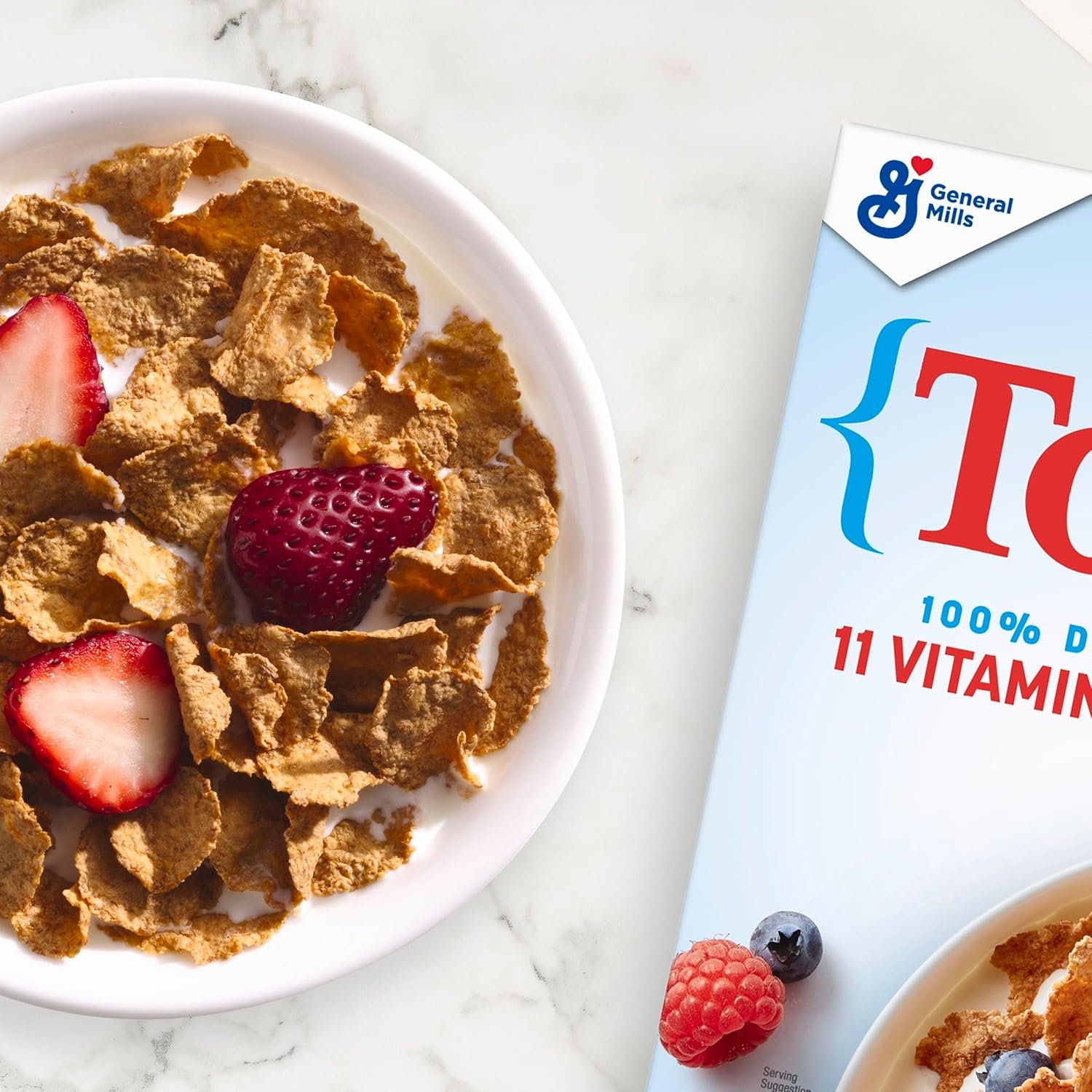 Whole Grain Total Breakfast Cereal, 100% daily value of 11 vitamins and minerals, 16 oz