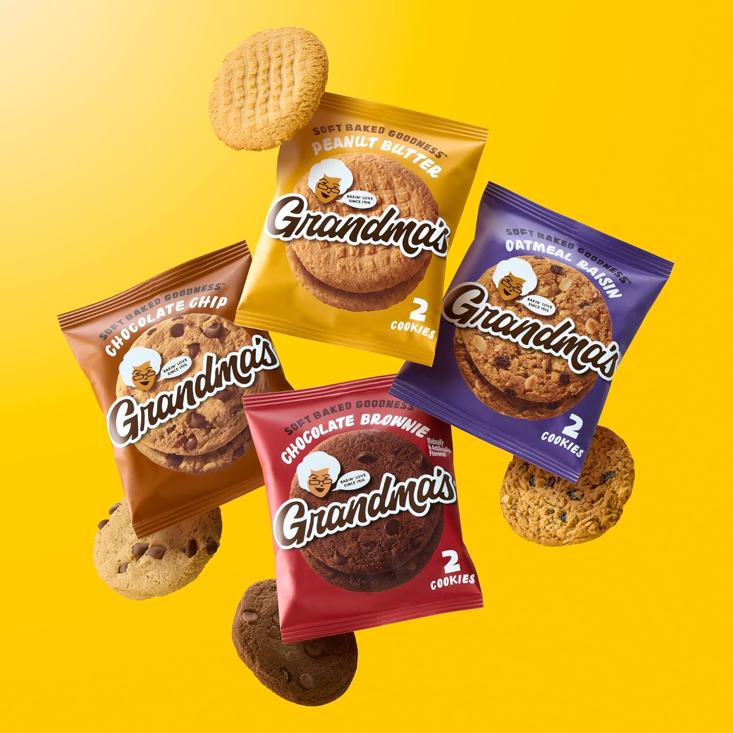 Grandma's Cookies Variety Pack Box of 30 Assorted Treats