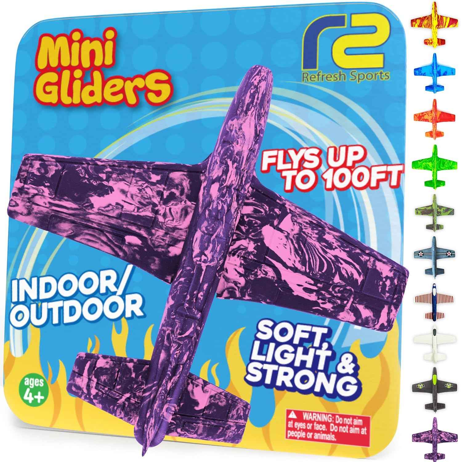 Foam Airplanes - Easter Basket Stuffers for Kids All Ages 4 5 6 7 8 9 10 Year Old - Best Toy Gift - Boy Toys Basket Stuffer Gifts - Fun Easter Gifts for Boys & Girls Party Favors - Air Plane Gift Idea