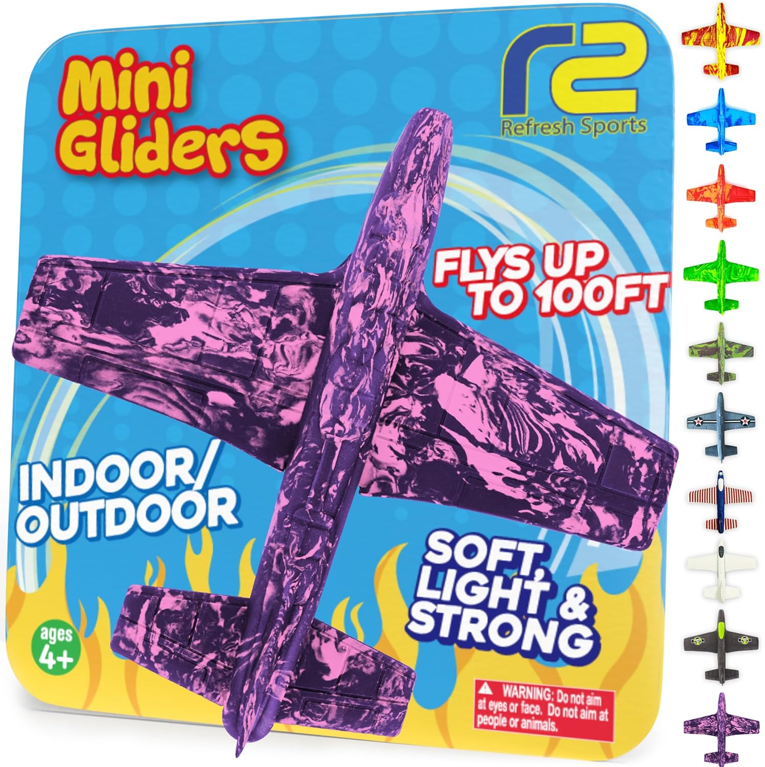 Foam Airplanes - Easter Basket Stuffers for Kids All Ages 4 5 6 7 8 9 10 Year Old - Best Toy Gift - Boy Toys Basket Stuffer Gifts - Fun Easter Gifts for Boys & Girls Party Favors - Air Plane Gift Idea