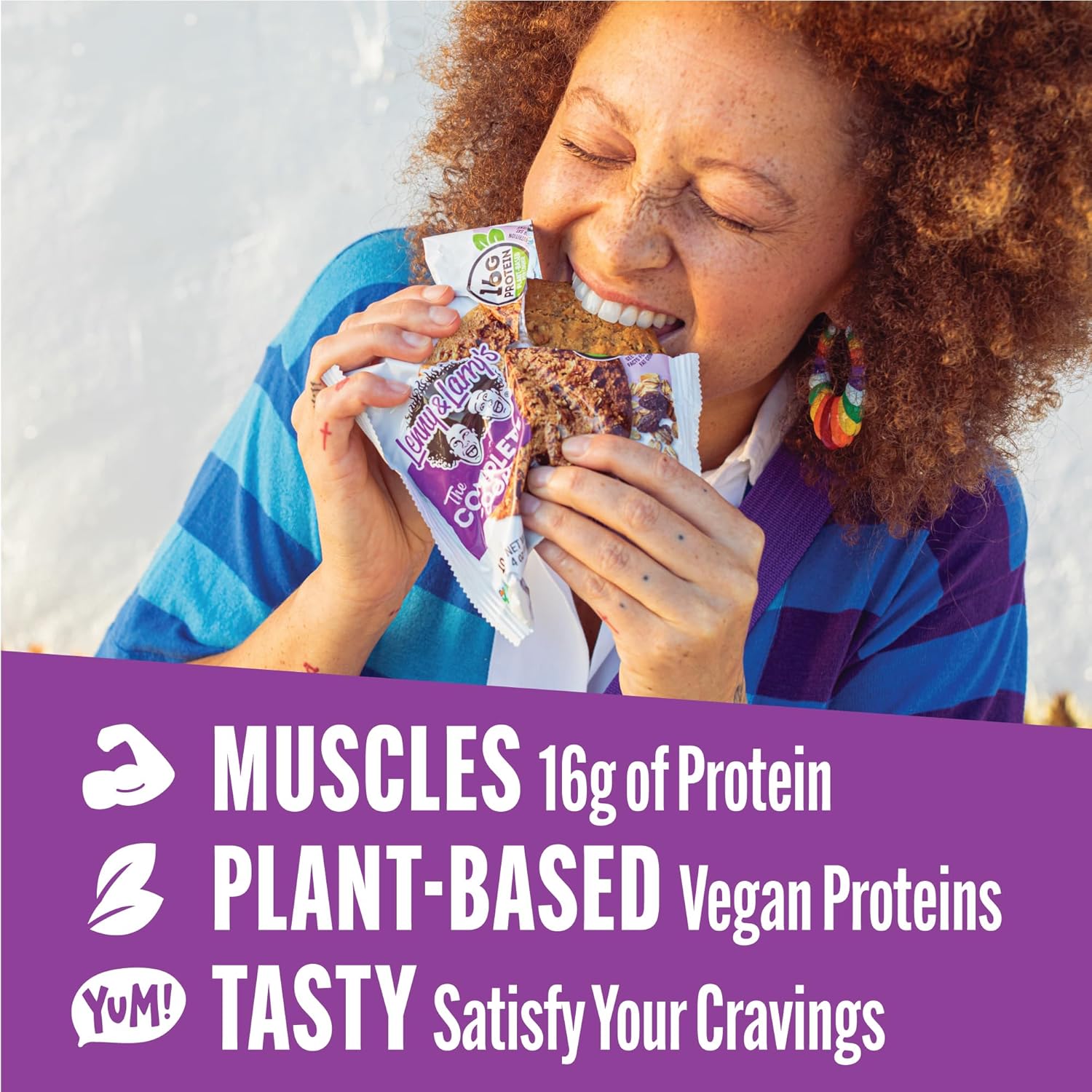 Lenny & Larry's Complete Protein Oatmeal Raisin Cookies, 16g Plant Protein, Vegan, Non-GMO, High Fiber, 4 Ounce, Pack of 12