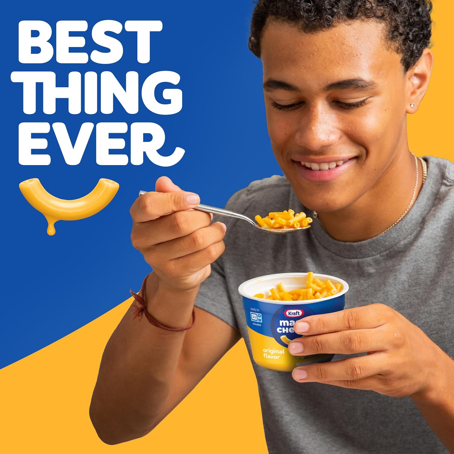 Kraft Original Mac & Cheese Cups, 8 count, 2.05 oz each, No Artificial Flavors, Microwave Ready